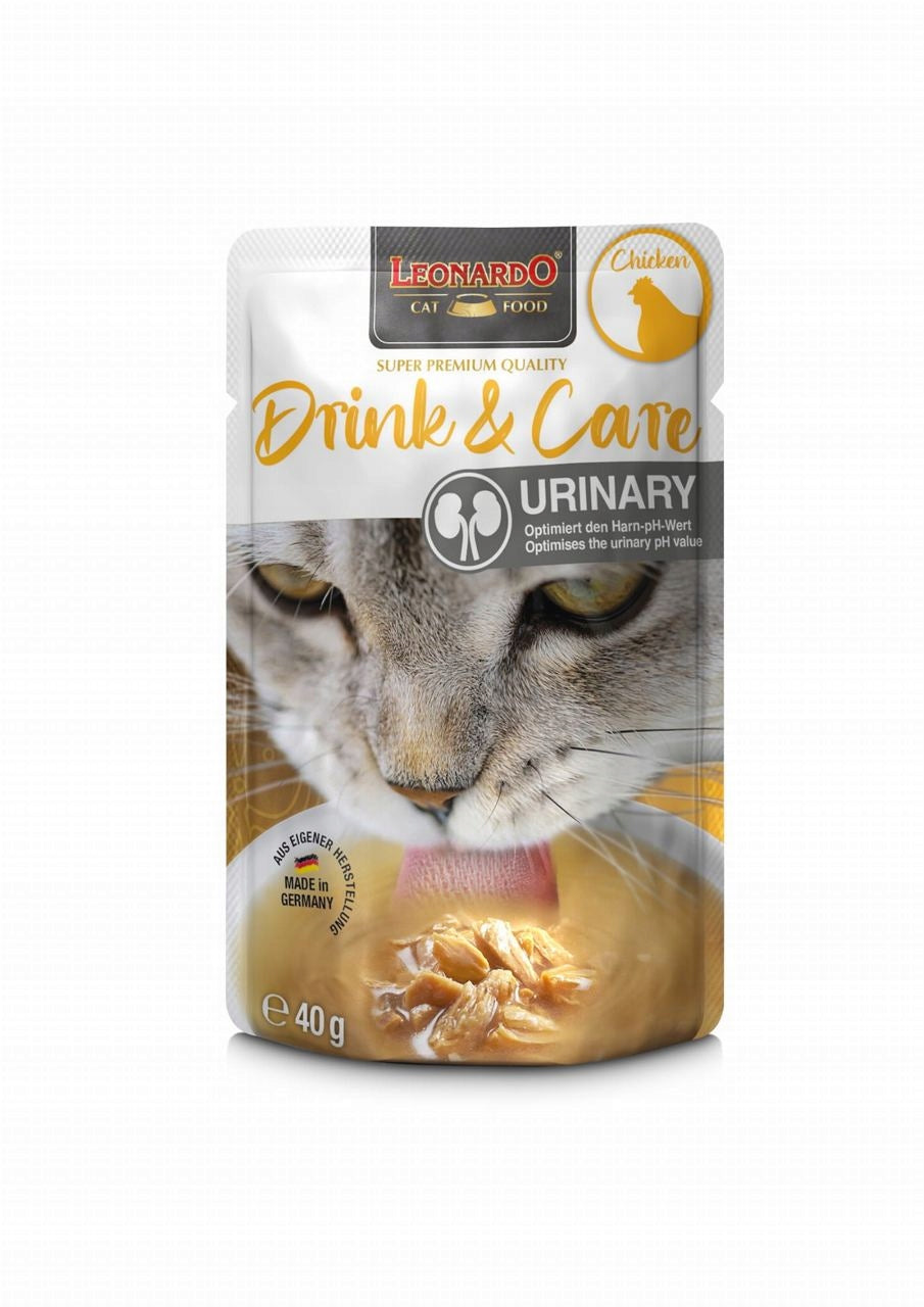 Leonardo DRINK URINARY Chicken 40g Complementary Food with Meat Pieces