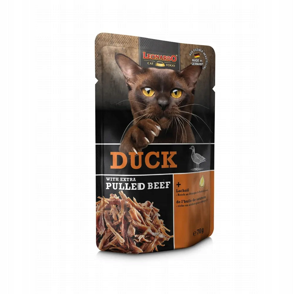 Leonardo DUCK and TUGGED BEEF 70g lots of Super Premium meat WITHOUT GRAINS Packaging status original