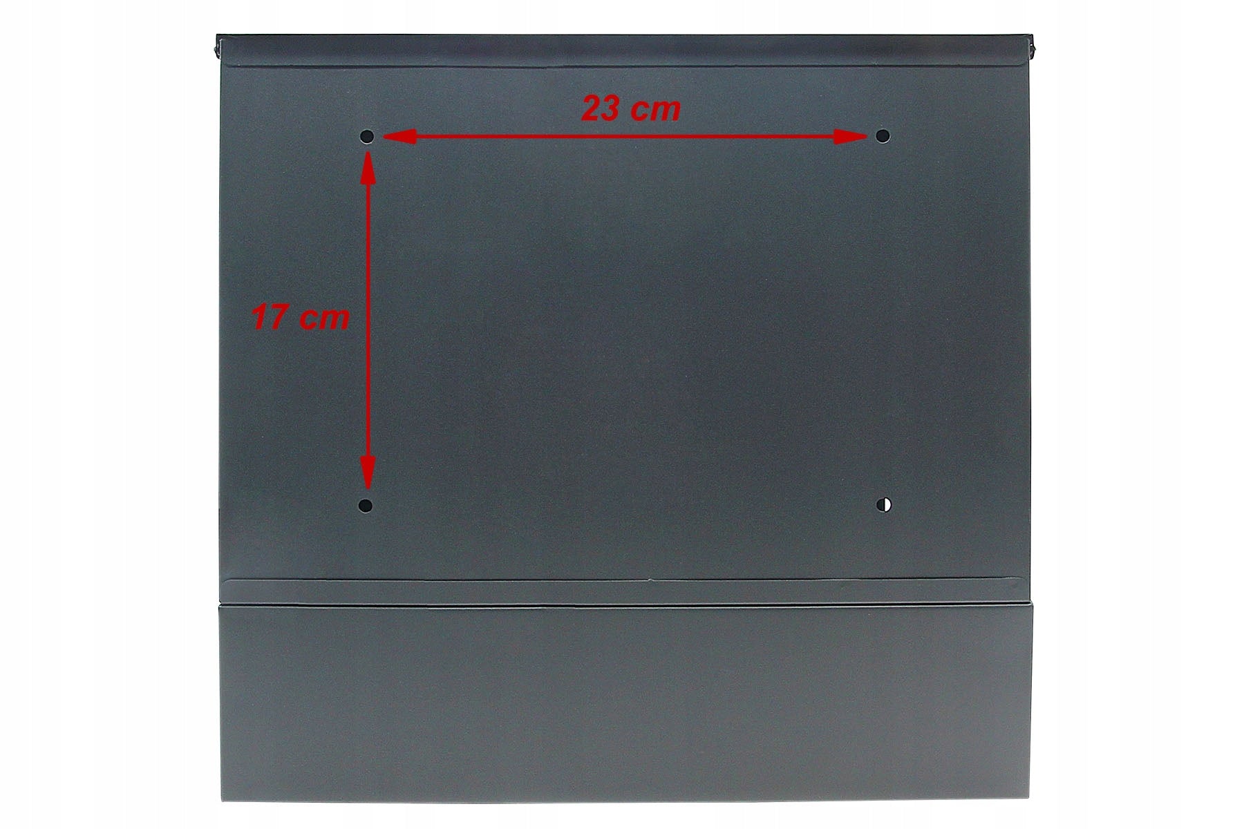 Letterbox Anthracite STAINLESS STEEL 37x37x10,5 Address House Number CNC Shade charcoal