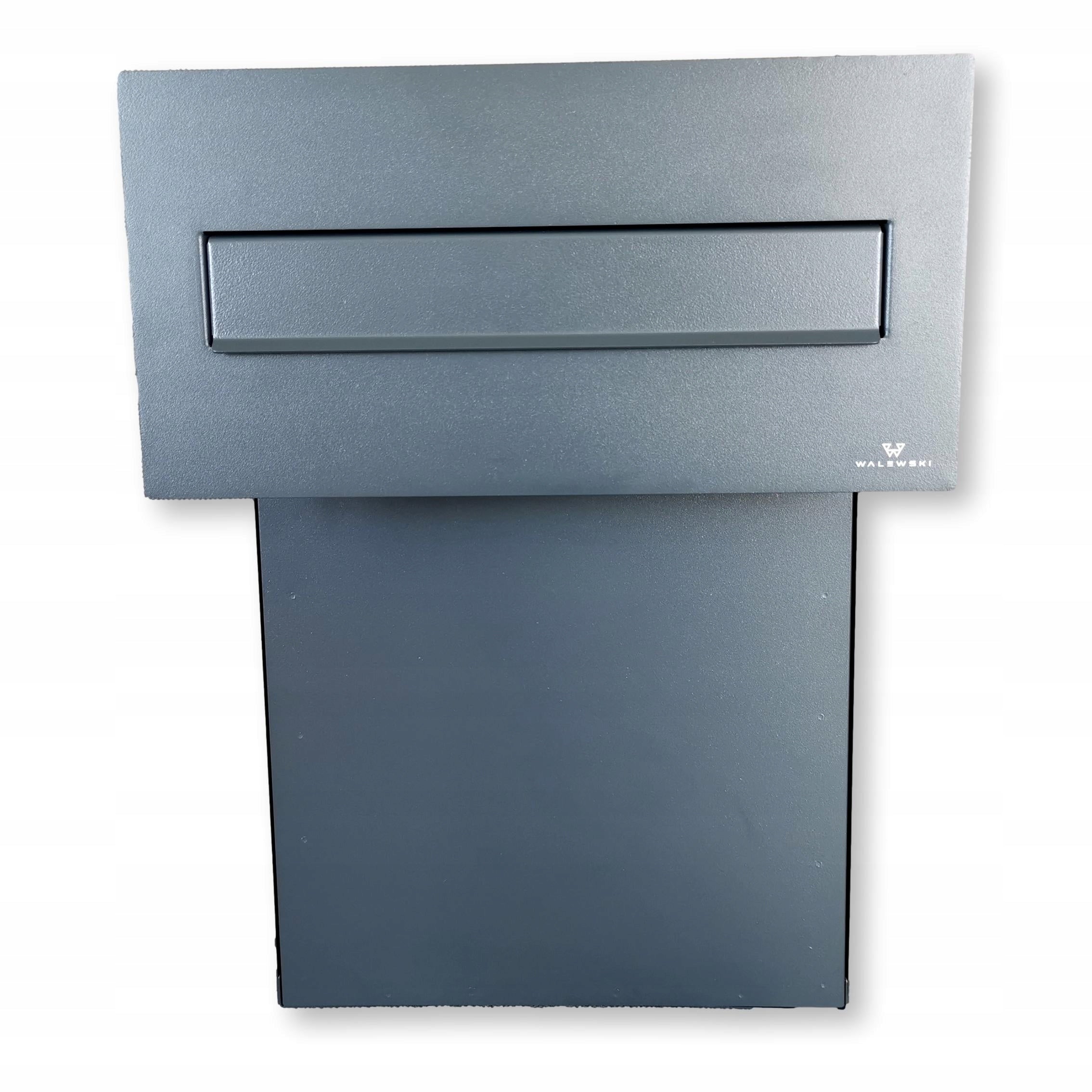 Letterbox anthracite 19-28 cm R20 in wall for embedding Brand no brand