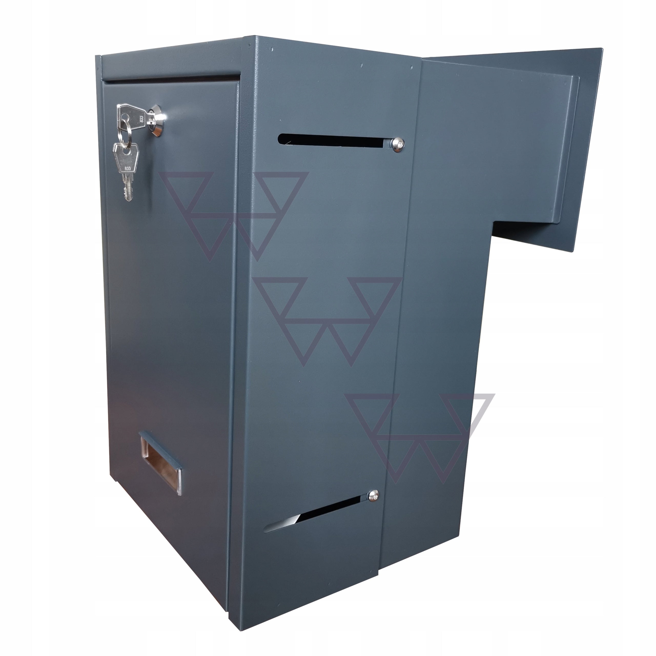 Letterbox anthracite 19-28 cm R20 in wall for embedding EAN (GTIN) 5906670596001