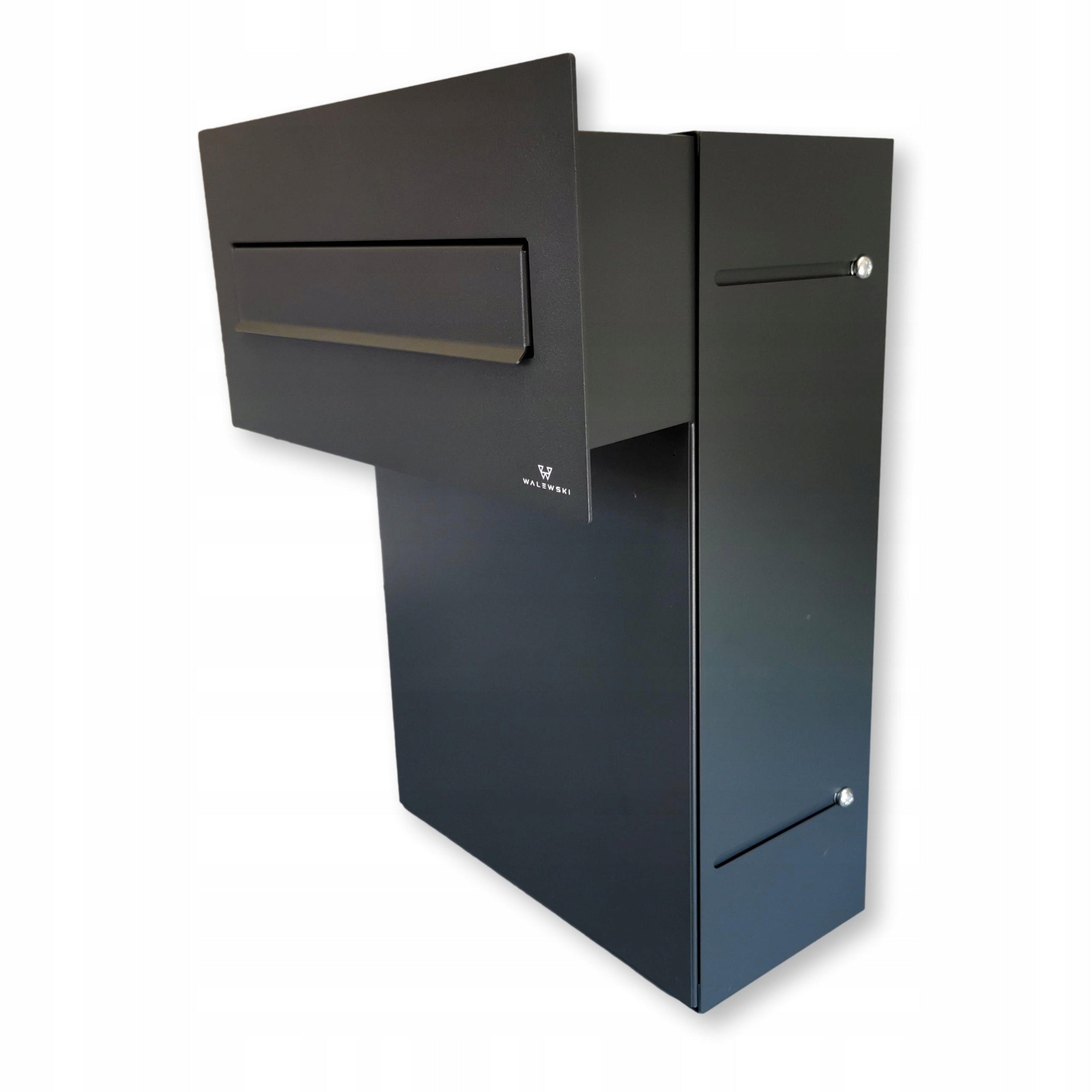 Letterbox through the wall for embedding Black 19-28 cm R20 Walews Color black