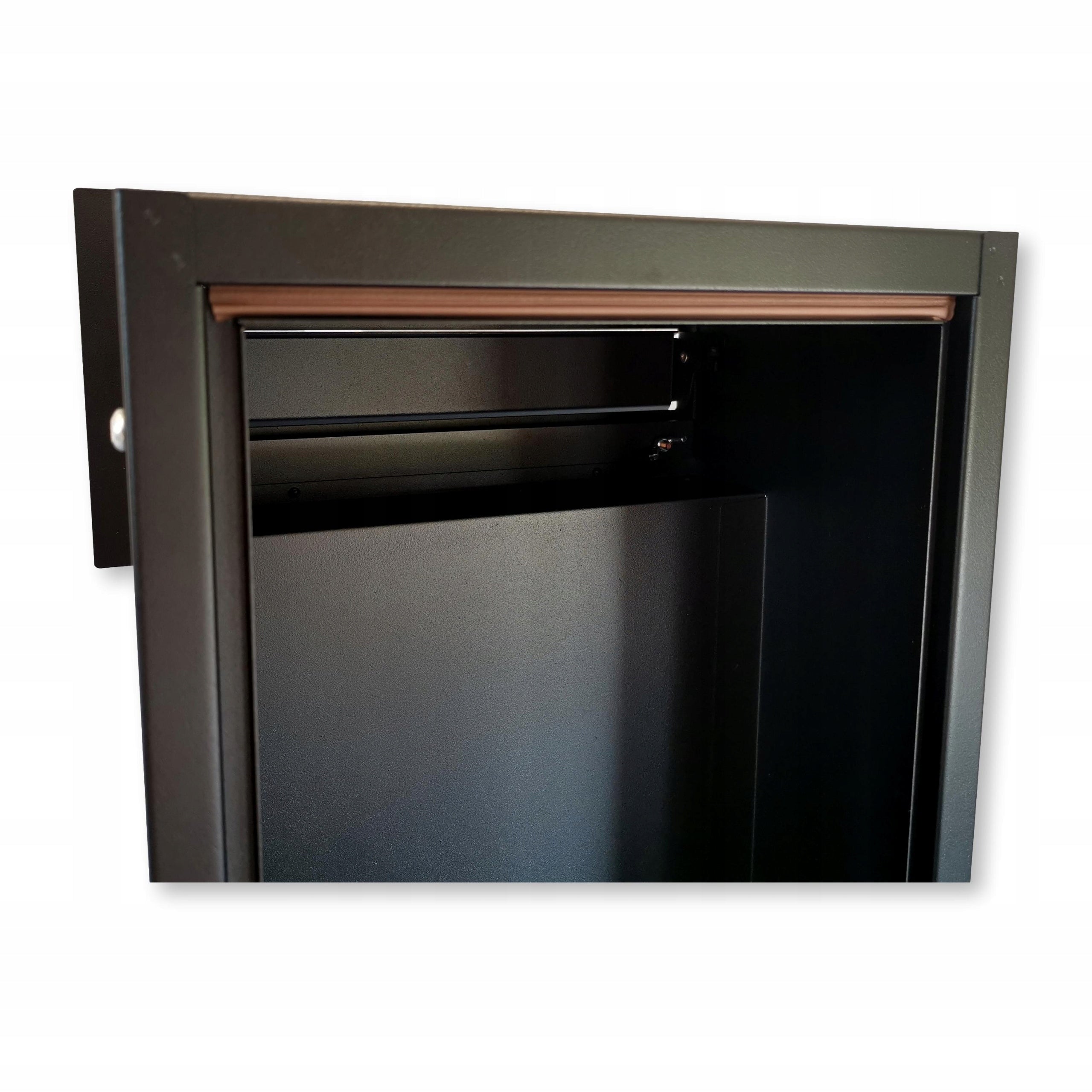Letterbox through the wall for embedding Black 19-28 cm R20 Walews Product height 38 cm