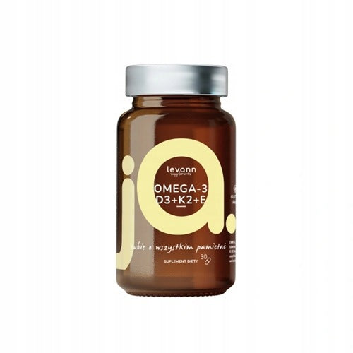 Levann Supplements "jA" Omega 3 K2+D3+E for immunity and healthy bones 30 kaps