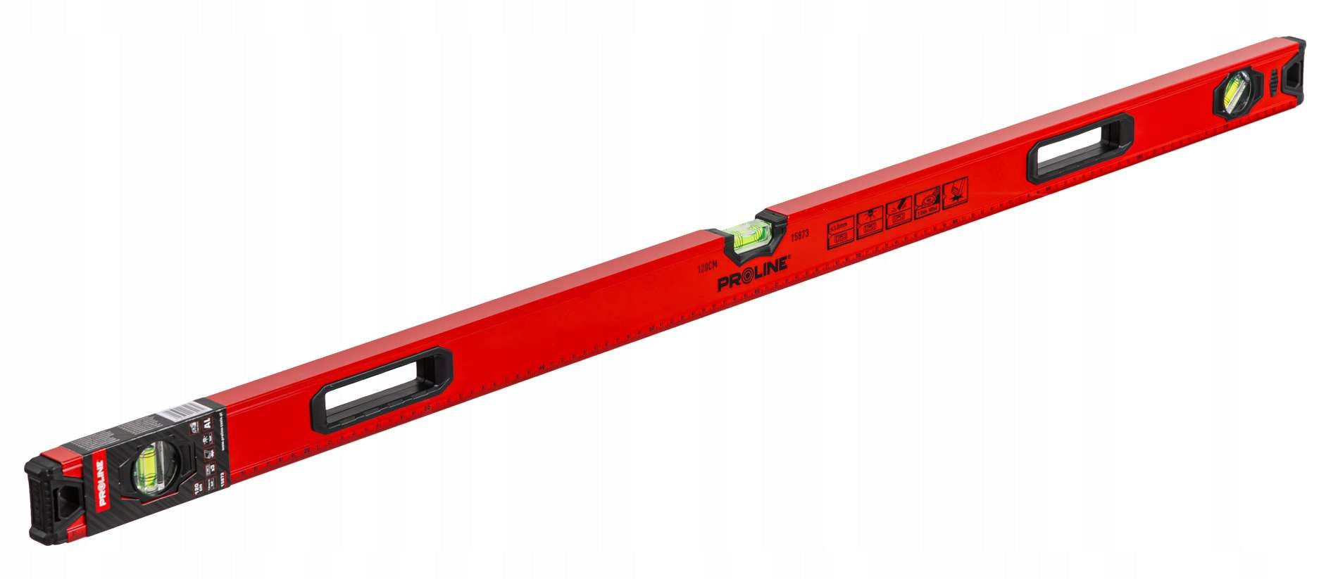Level with aluminium handles 120cm 1,2m 3 libels 1mm/1m STAND Proline