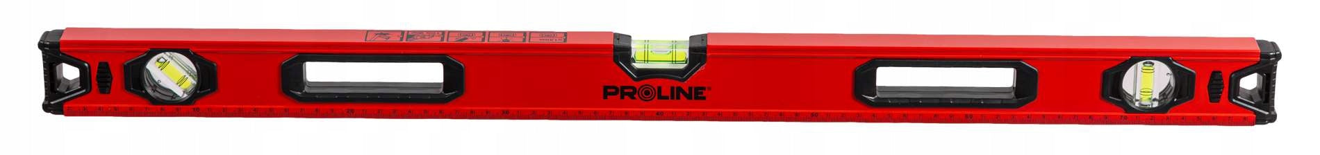 Level with aluminium handles 80cm 0,8m 3 libels 1mm/1m STAND Proline Packaging status original