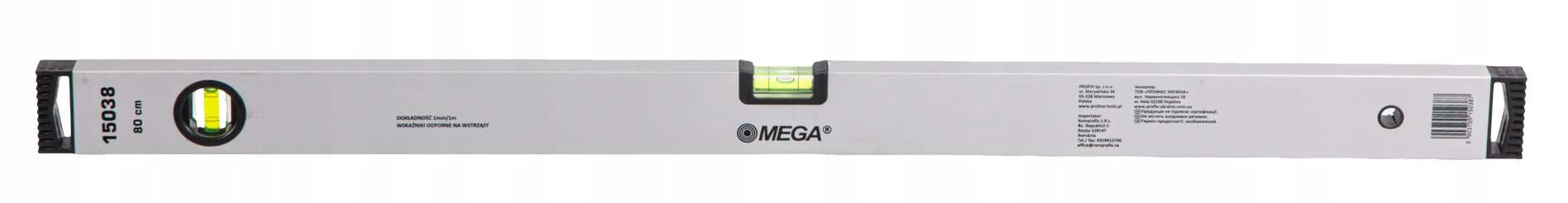Level with two libels 80 cm Mega 15038 Brand MEGA