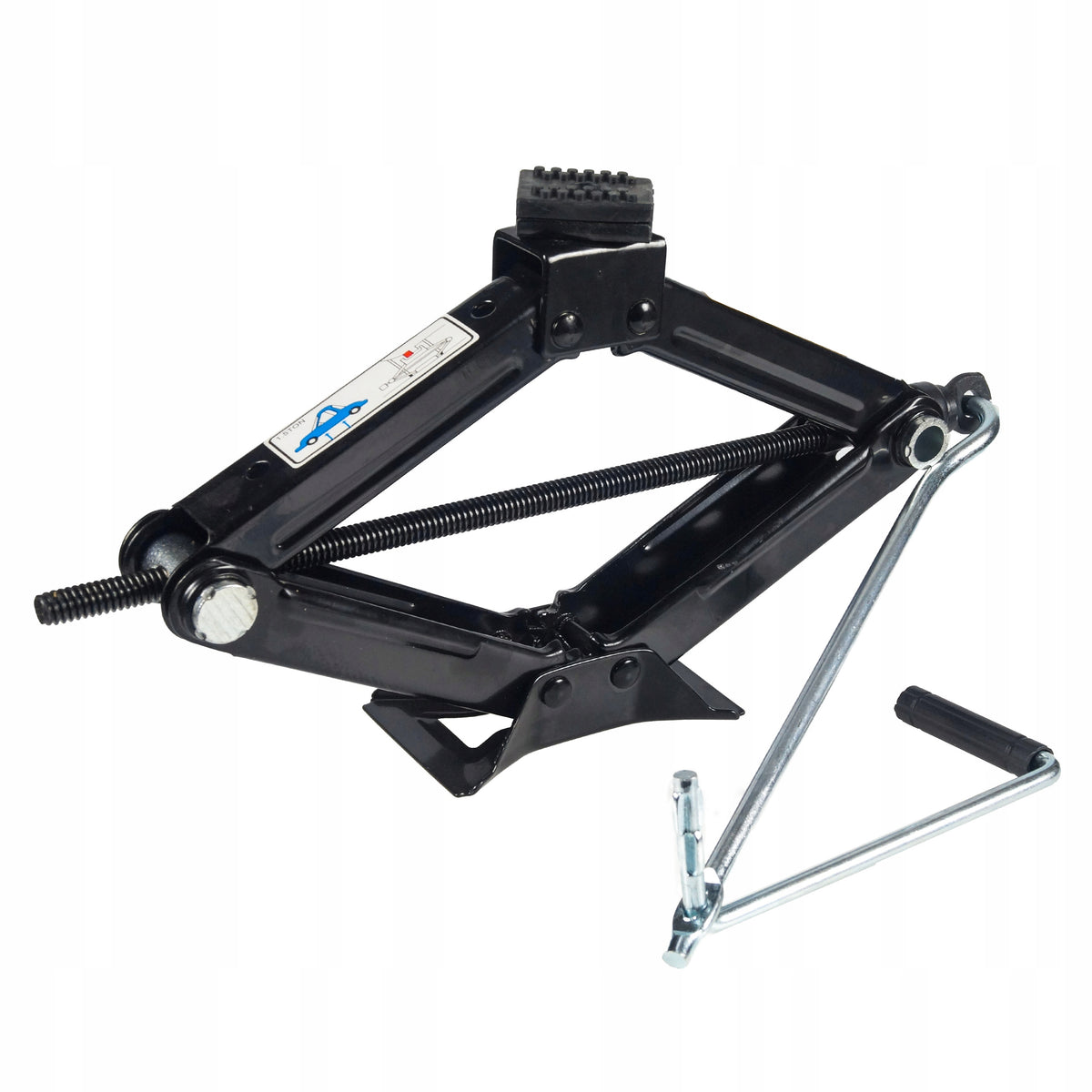 Lever CAR TRAPEZOIDAL LIFT 1,5T RUBBER Unscrewable Frog Brand Black