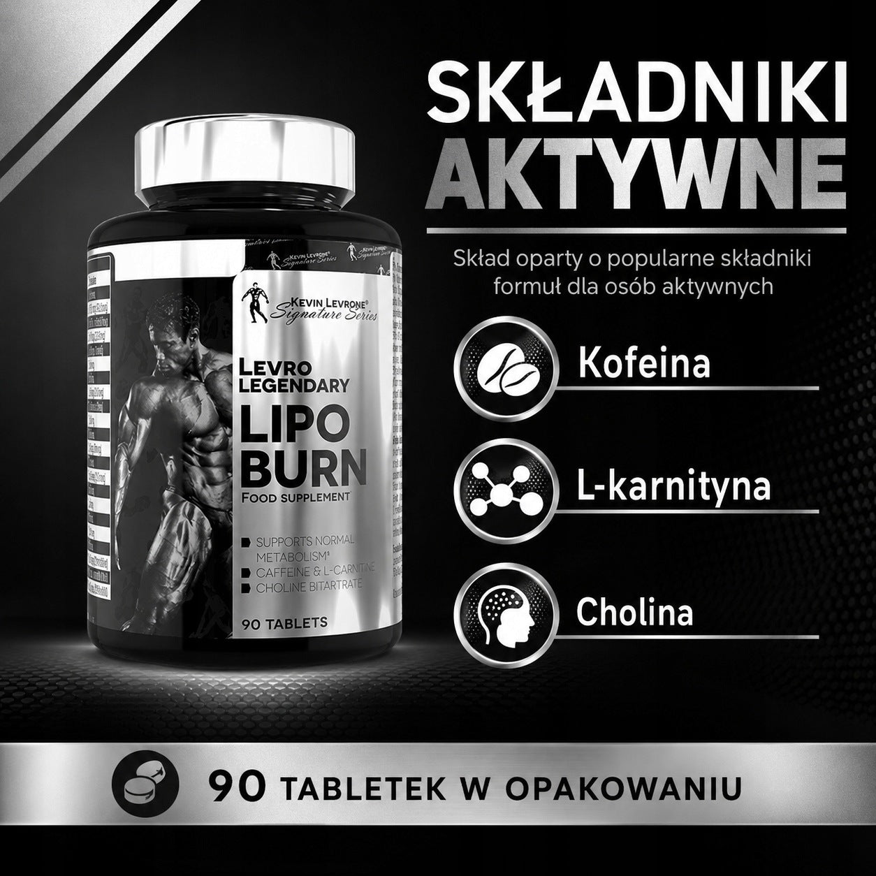 Levrone LIPO BURN 90 tab. fat burner caffeine green tea Manufacturer code 5903719252584