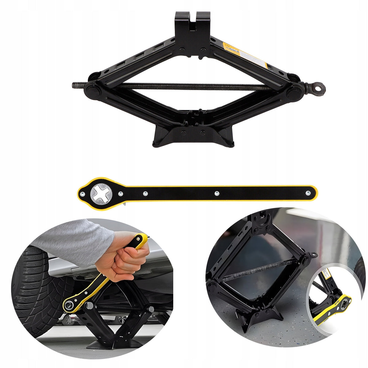 Lewar 2.5T Trapezoidal Scissor Car Lift Wheel Wrench