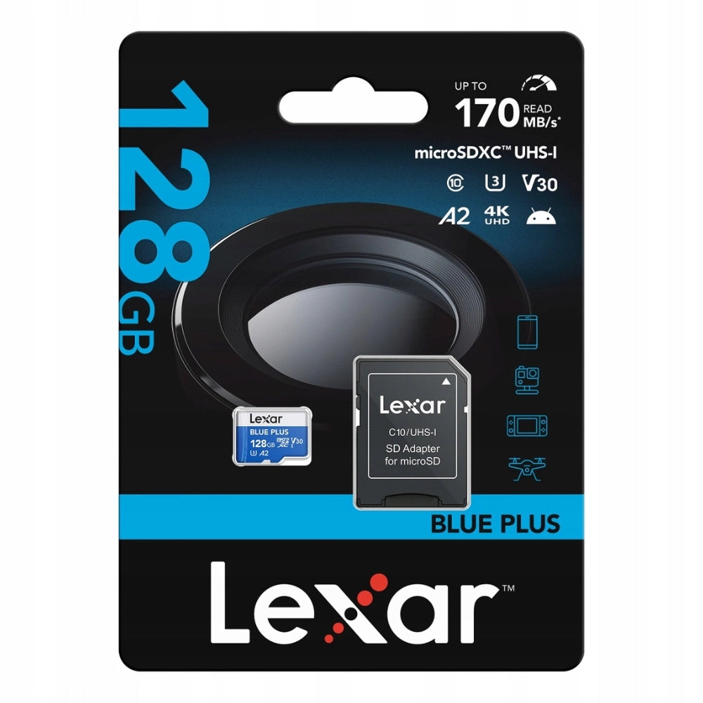 Lexar LMSBLPL128G-BNANG memory card 128GB micro SDXC read up to 170MB/s