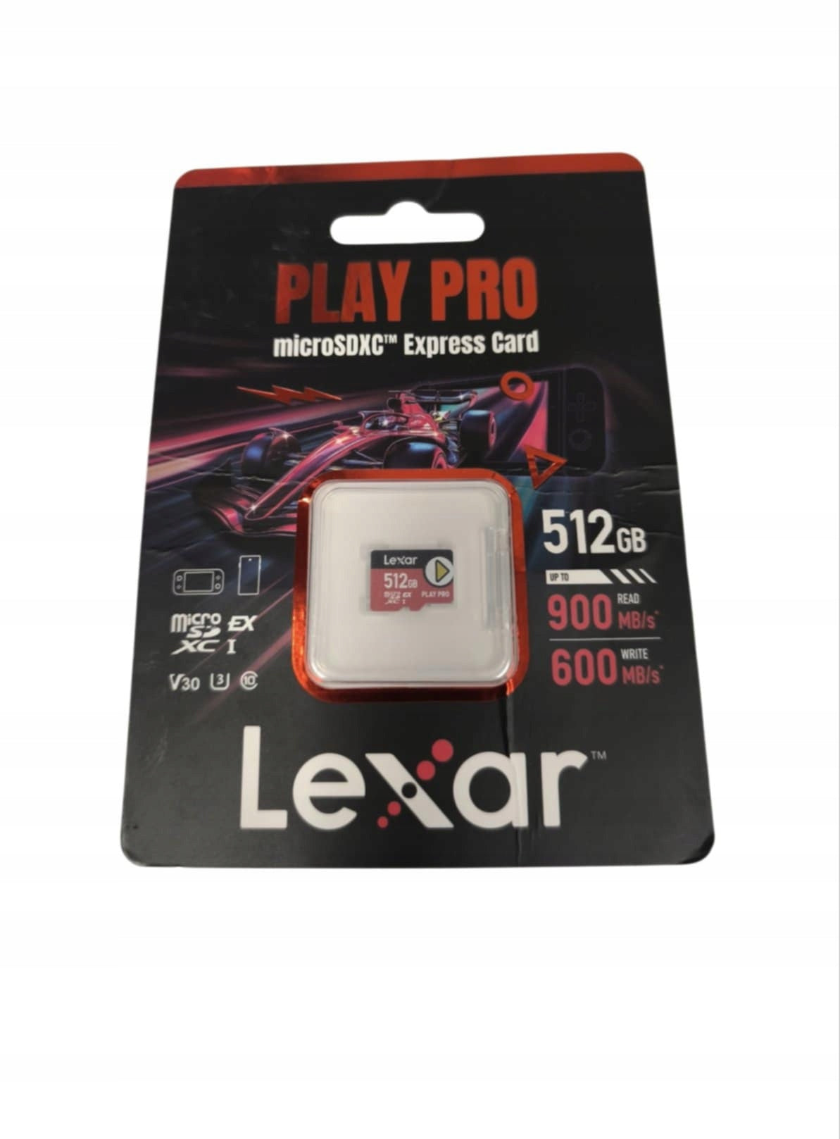 Lexar microSDXC Express Play Pro 512GB Memory Card (R900/W600) Manufacturer Lexar