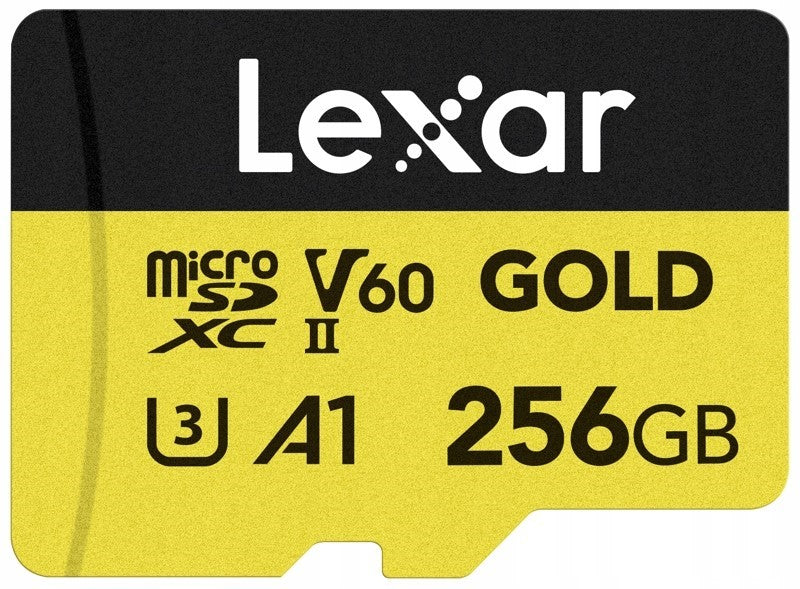 Lexar microSDXC Gold card 256GB UHS-II U3 V60 A1 R 280MB/s W 100MB/s