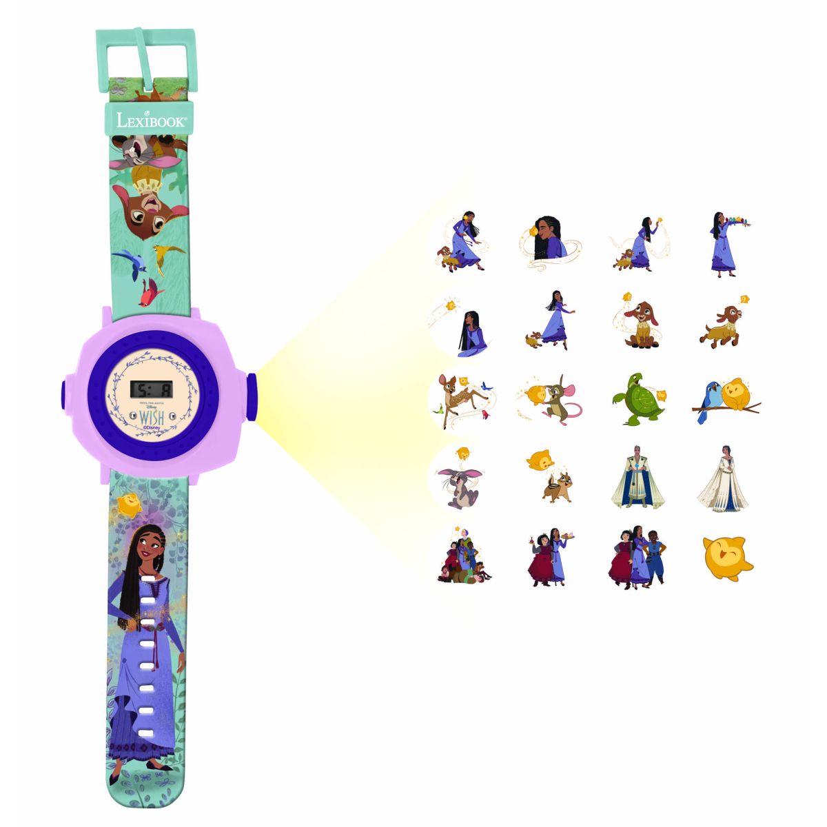 Lexibook Digitální promítací hodinky Disney Wish s 20 obrázky Brand no brand