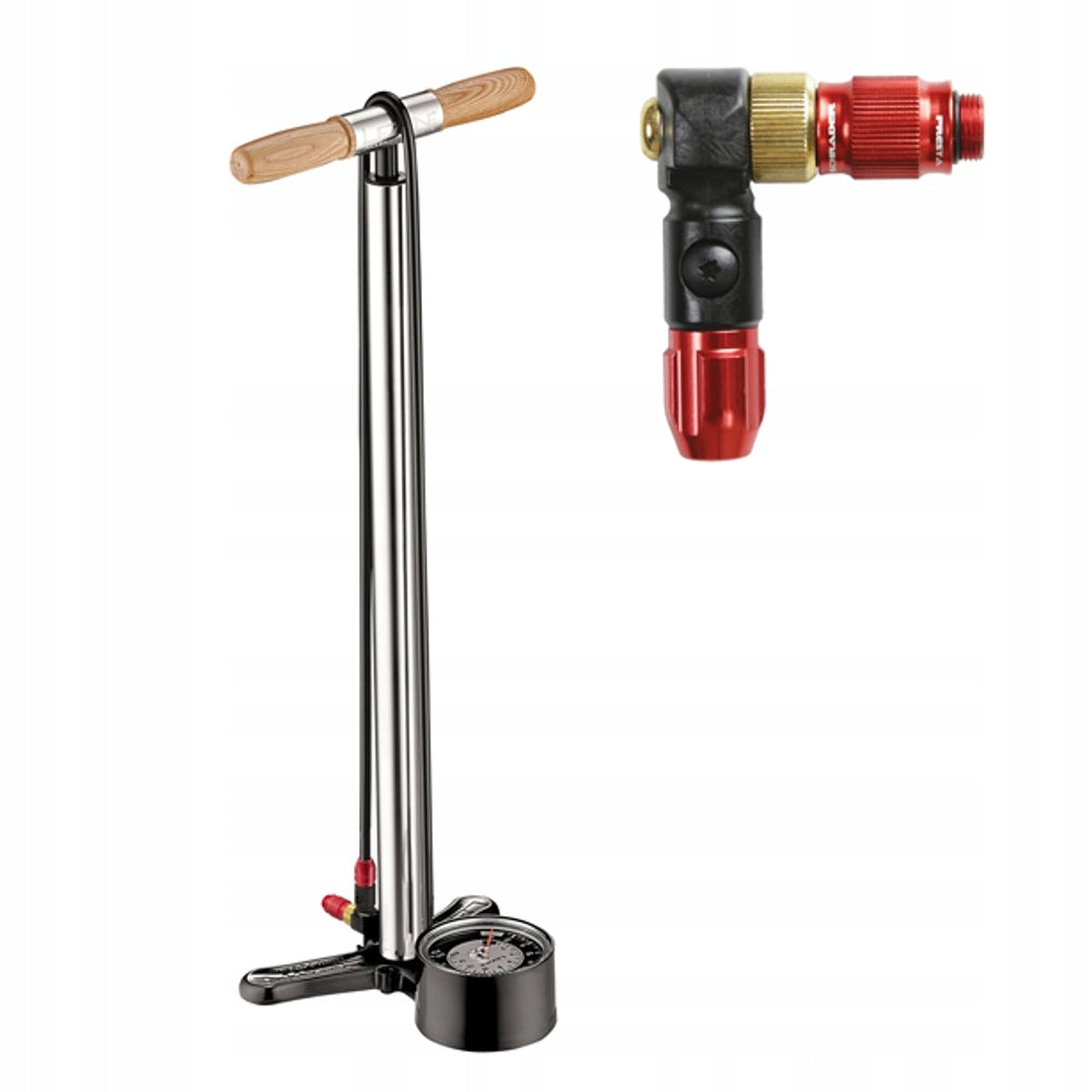Lezyne Alloy Floor Drive ABS-1 Floor Pump 220psi Silver Features