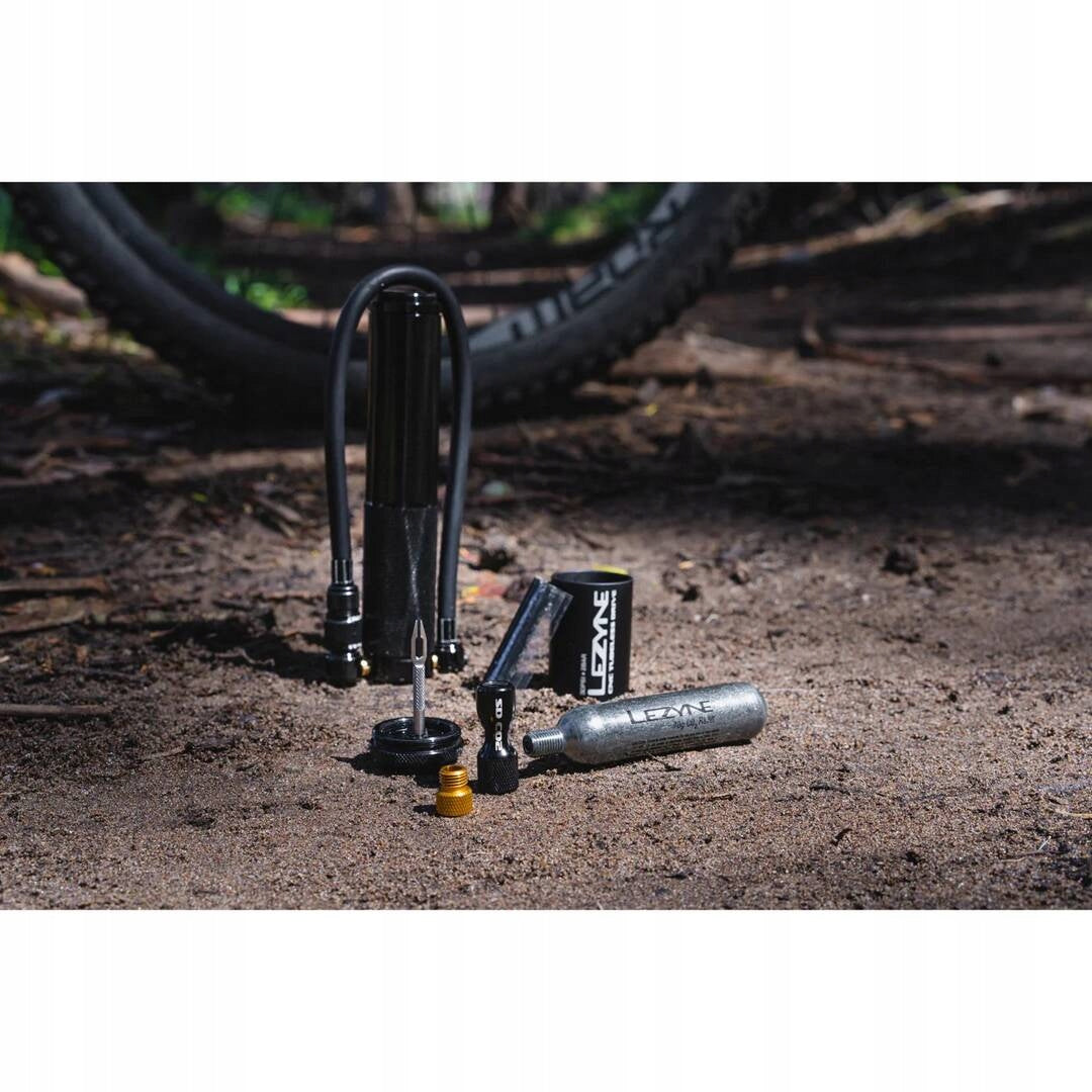 Lezyne CNC pump Tubeless Drive CO2 black Dominant material aluminum