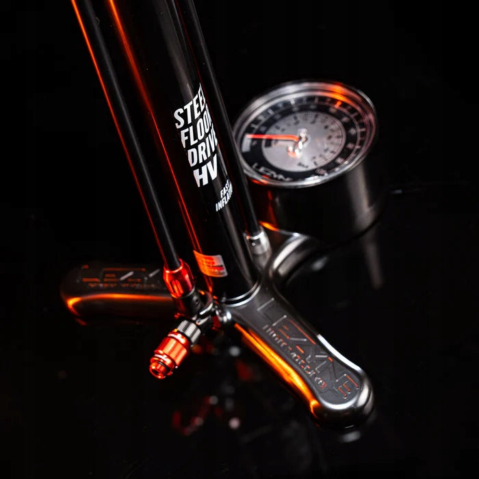 Lezyne floor pump Steel Floor Drive HV flat black Manufacturer code 452200081