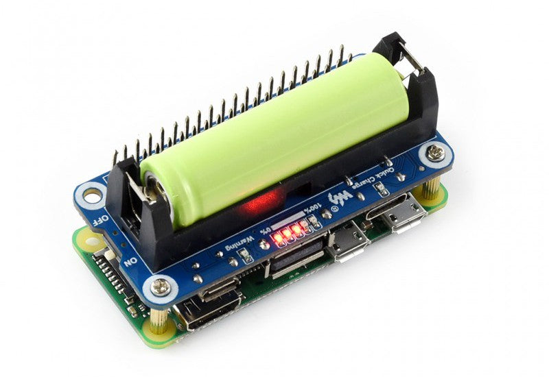 Li-ion Battery HAT for Raspberry Pi, 5V Output SKU: 15141