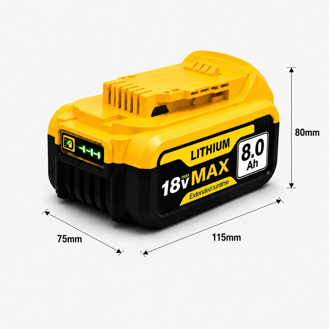 Li-ion battery replacement tools DeWALT 18V 8Ah LED DCB182 DCB206 Brand no brand