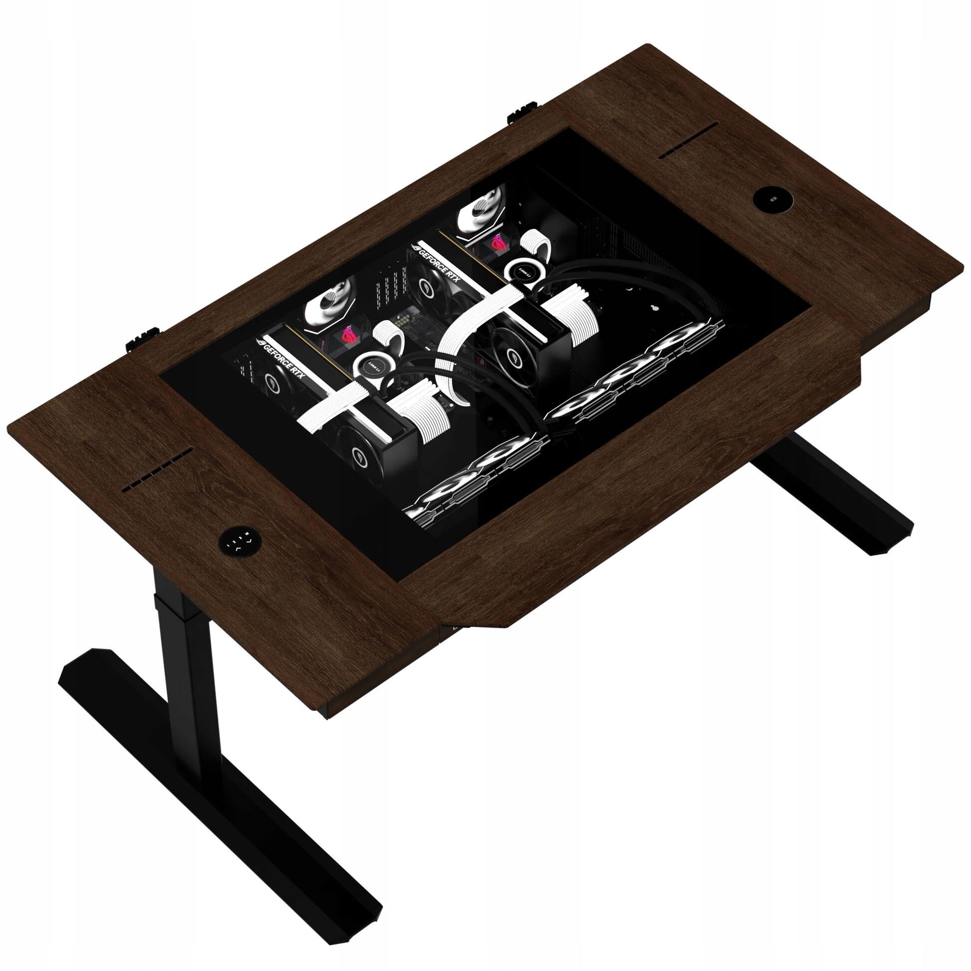 Lian Li DK07 Wood Eddition desk chassis, dual-system capable Manufacturer code DK07X-WD