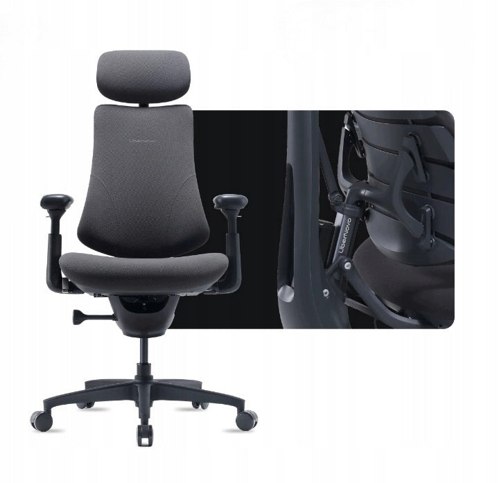 LiberNovo Omni Gen Chair Ergonomic Seat 48cm Colour Graphite Packaging status original