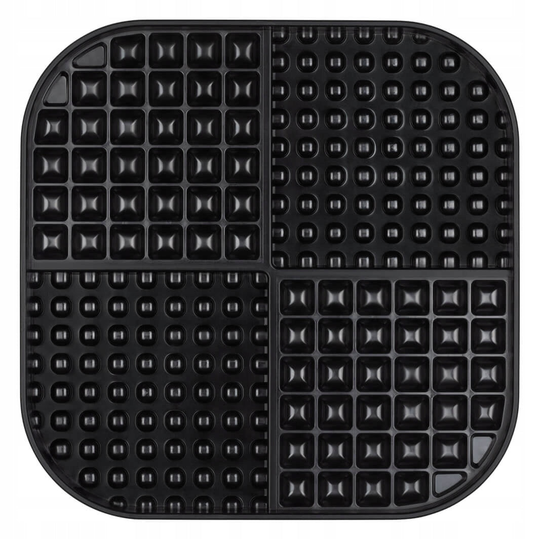 LickiMat Slomo XL Licking Mat for Medium to Large Dogs, Black Material made from a synthetic material