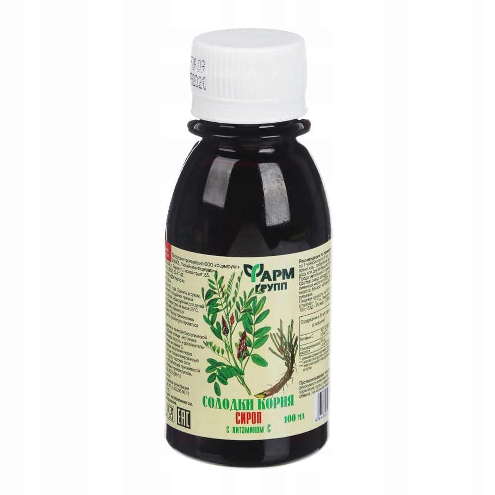 Licorice root syrup with vitamin C 100 ml