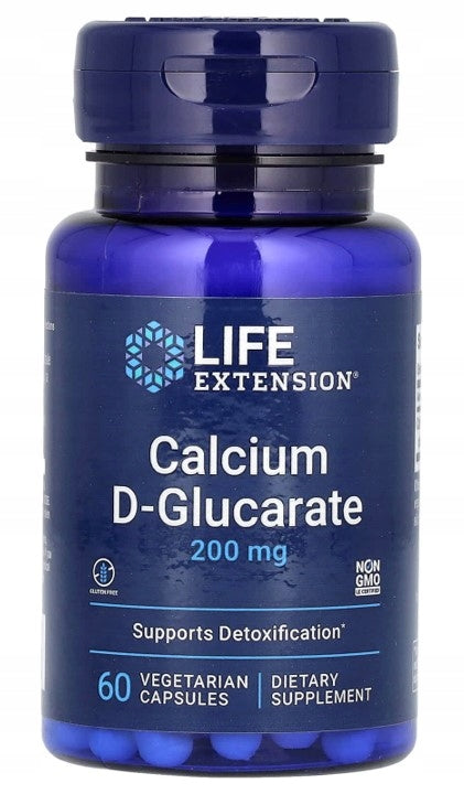 Life Extension | Calcium D-Glucarate / D-Calcium Glucarate | 200mg | 60 kaps