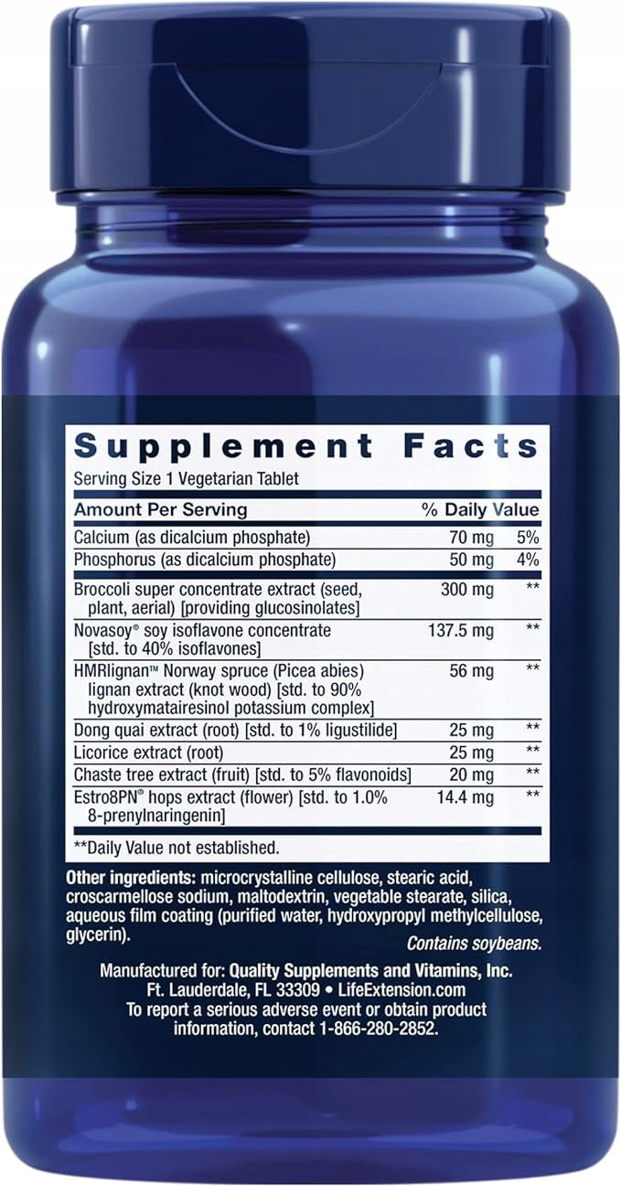 Life Extension Estrogen For Women 30 tablets Brand Life Extension