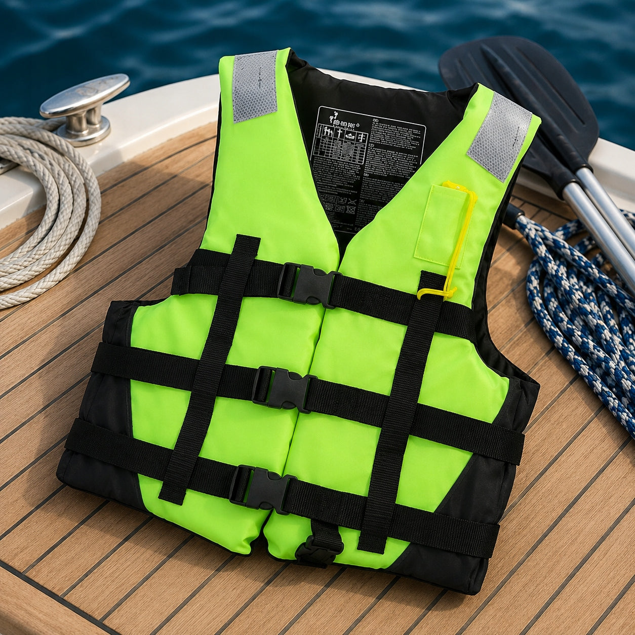 Life Jacket for Adult Children 15-110kg Adjustable Vest For canoeing
