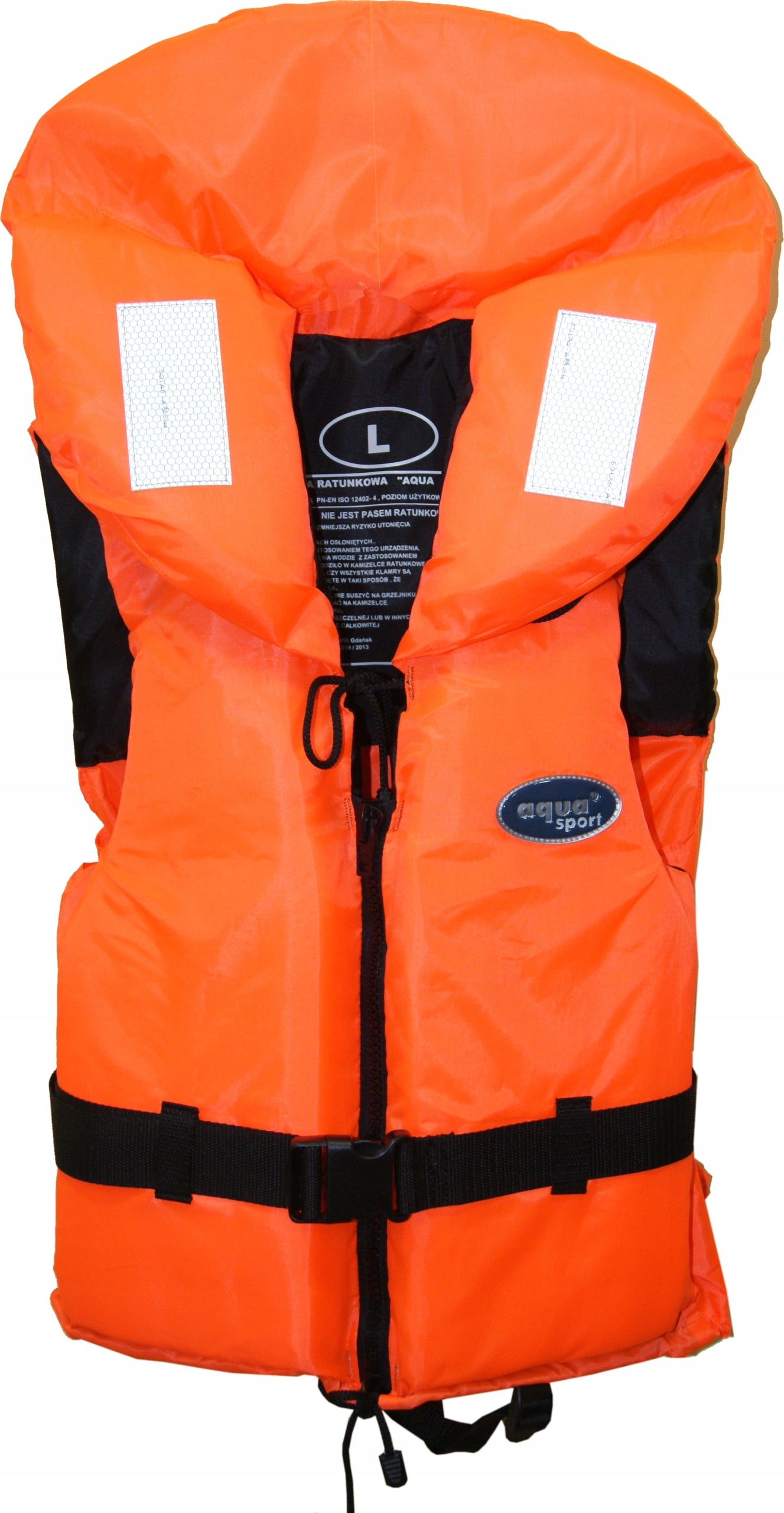 Life jacket 100N L 60-70kg LIFE VEST CE super! zipper closure Packaging status original