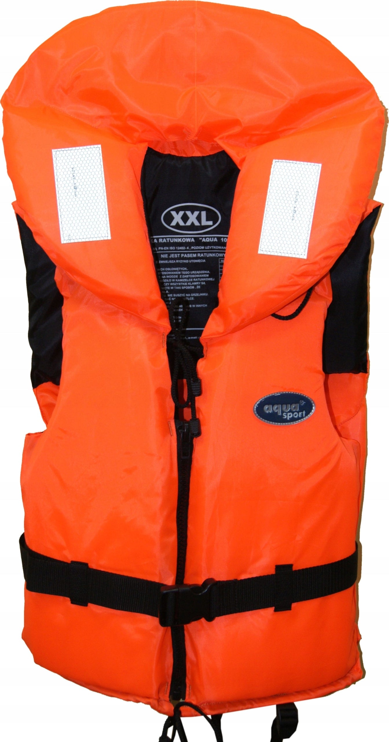 Life jacket 100N XXL 90 +kg LIFE VEST CE super! zipper closure Brand AS Aqua-Sport