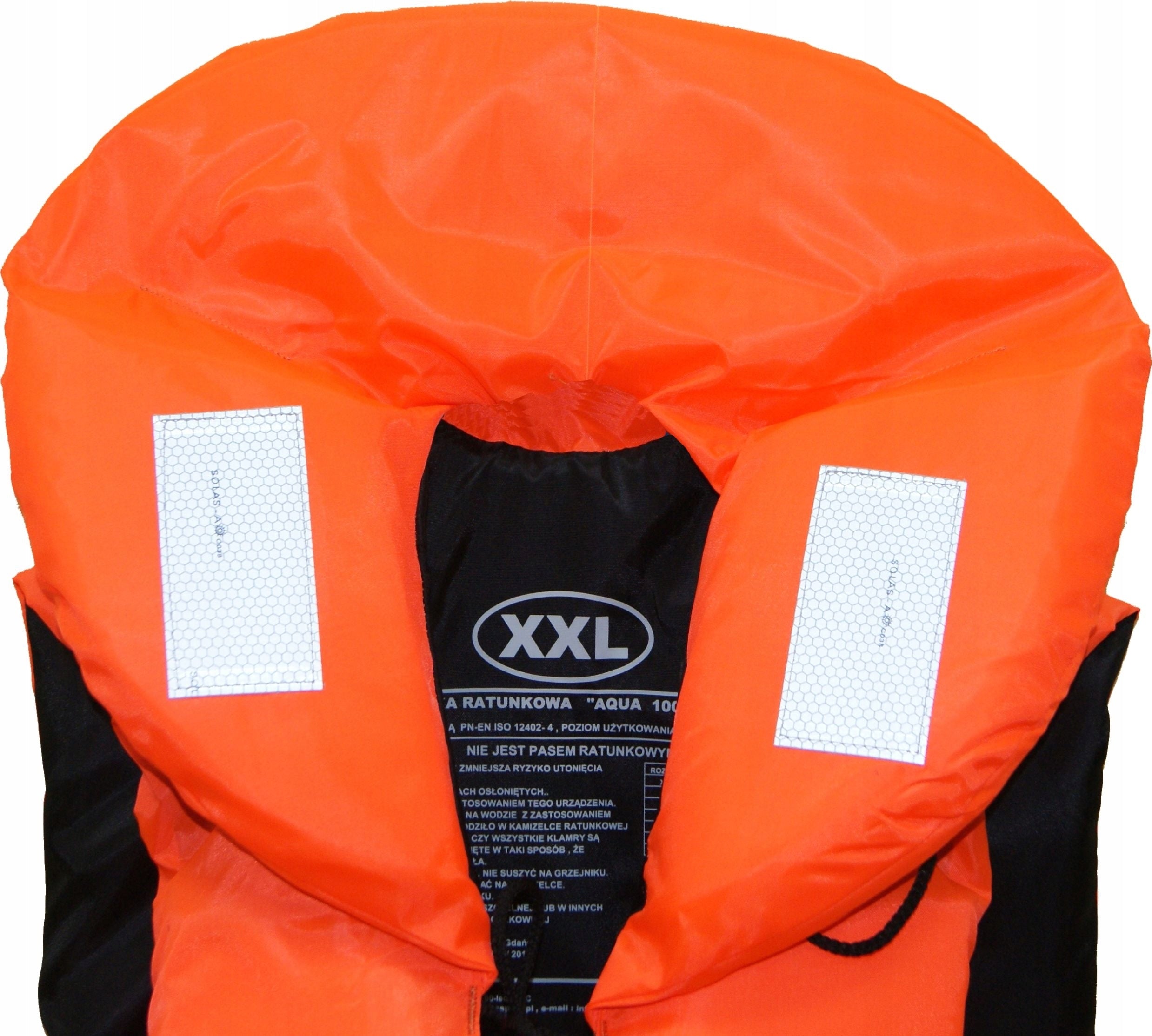 Life jacket 100N XXL 90 +kg LIFE VEST CE super! zipper closure Packaging status original