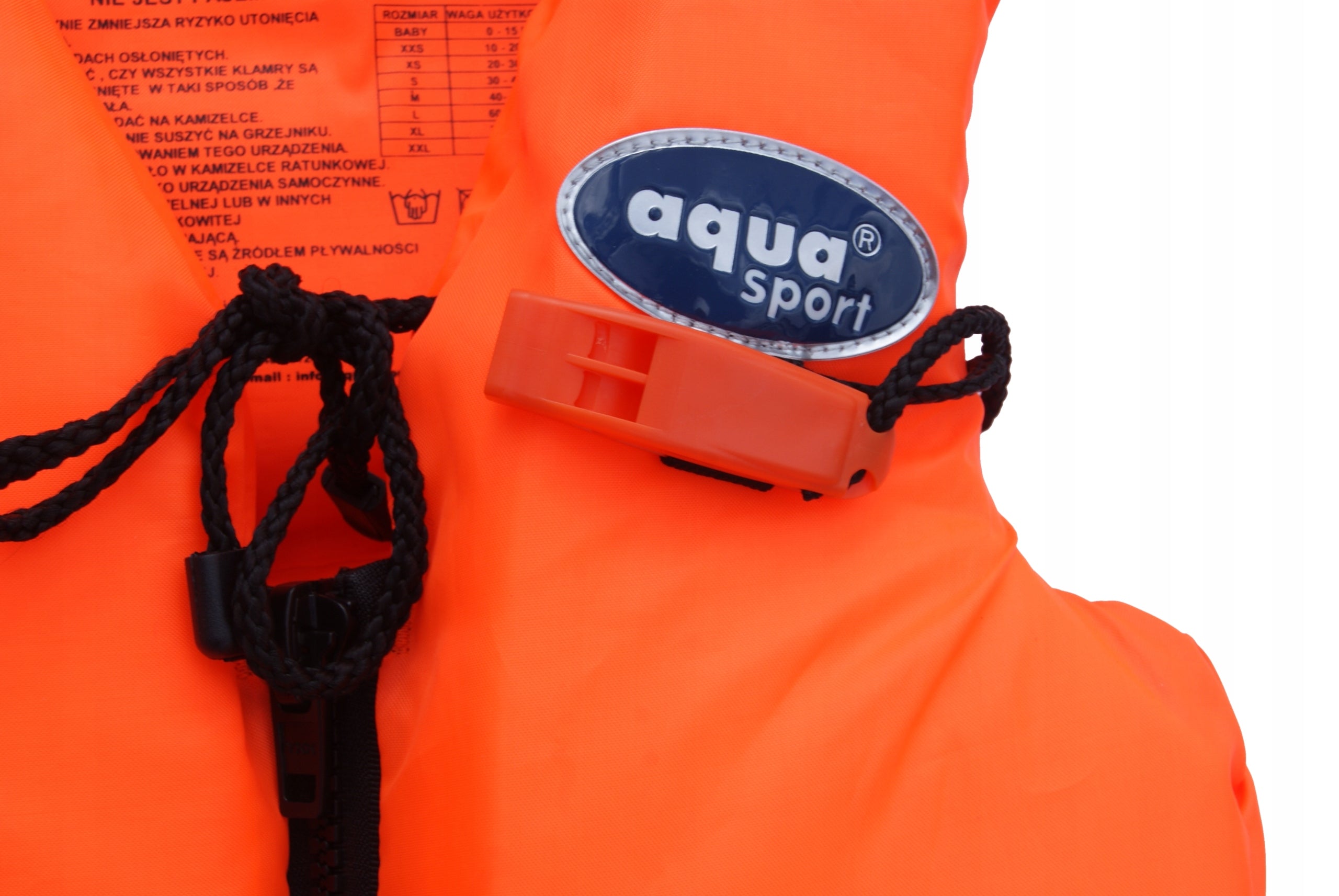 Life jacket LIFE VEST AQUA 100N size XS 20-30kg CE certified for children Manufacturer code AQUA 100N