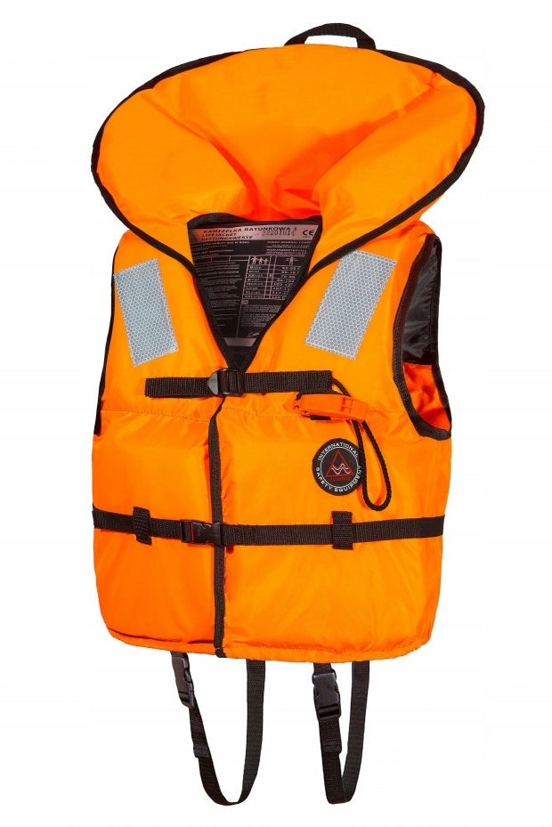 Life jacket life vest Aquarius orange kayak boat 60N r.S 40-50kg Packaging status original