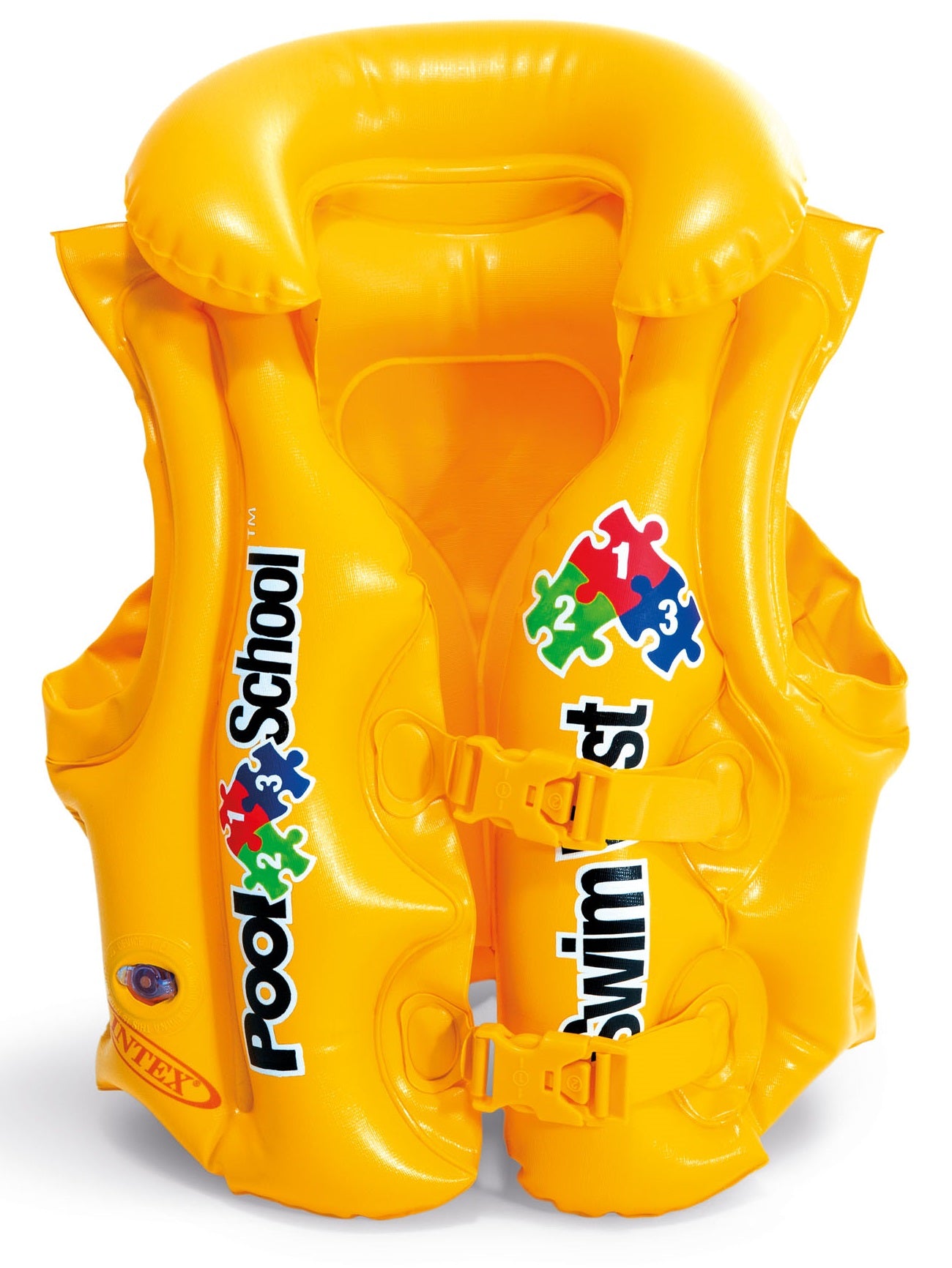 Life jacket life vest for swimming lessons yellow INTEX 58660 3-6 years Length 50 cm