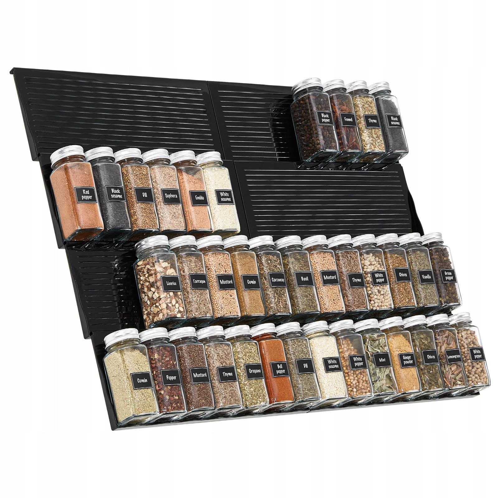 Lifewit Adjustable Drawer Spice Organizer Set of 7 - DESCRIPTION
