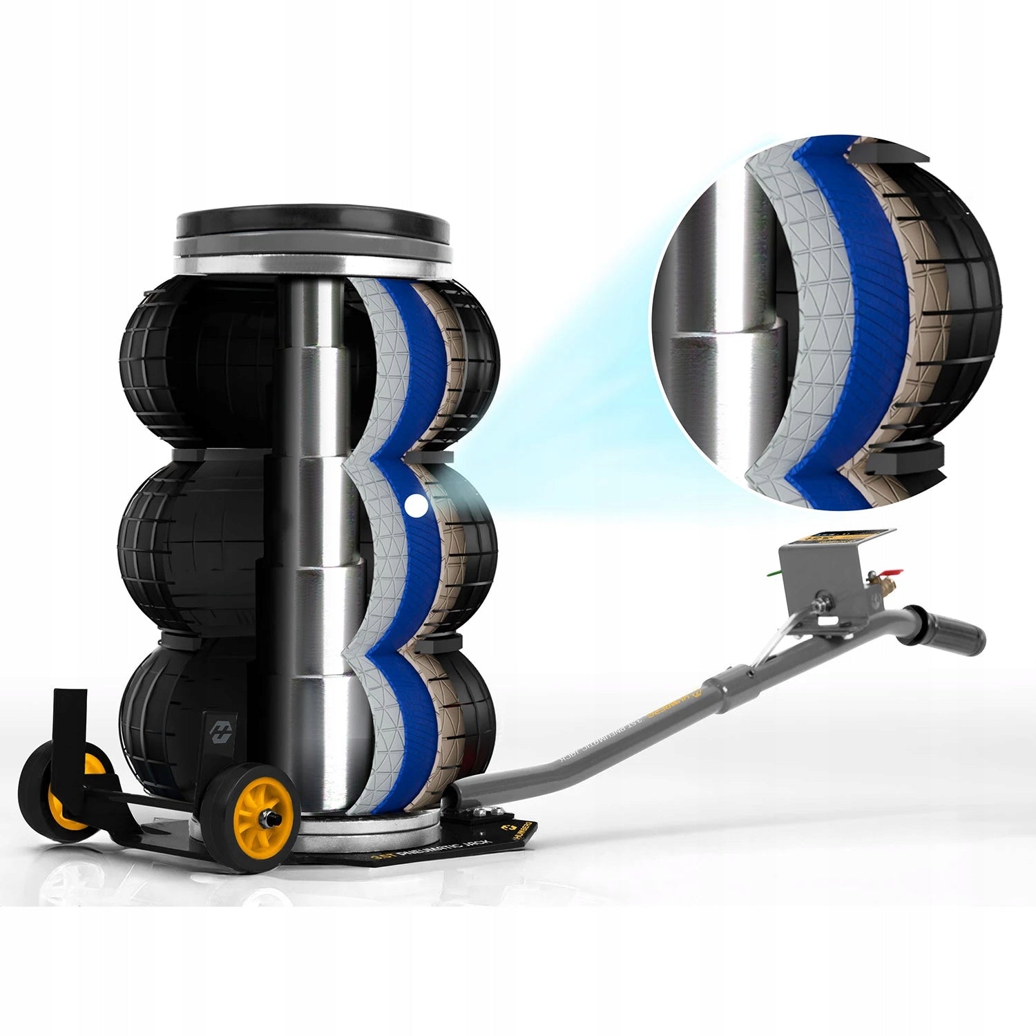 Lift 3,5 t.strong car pneumatic rubber,lift 15 to 40cm