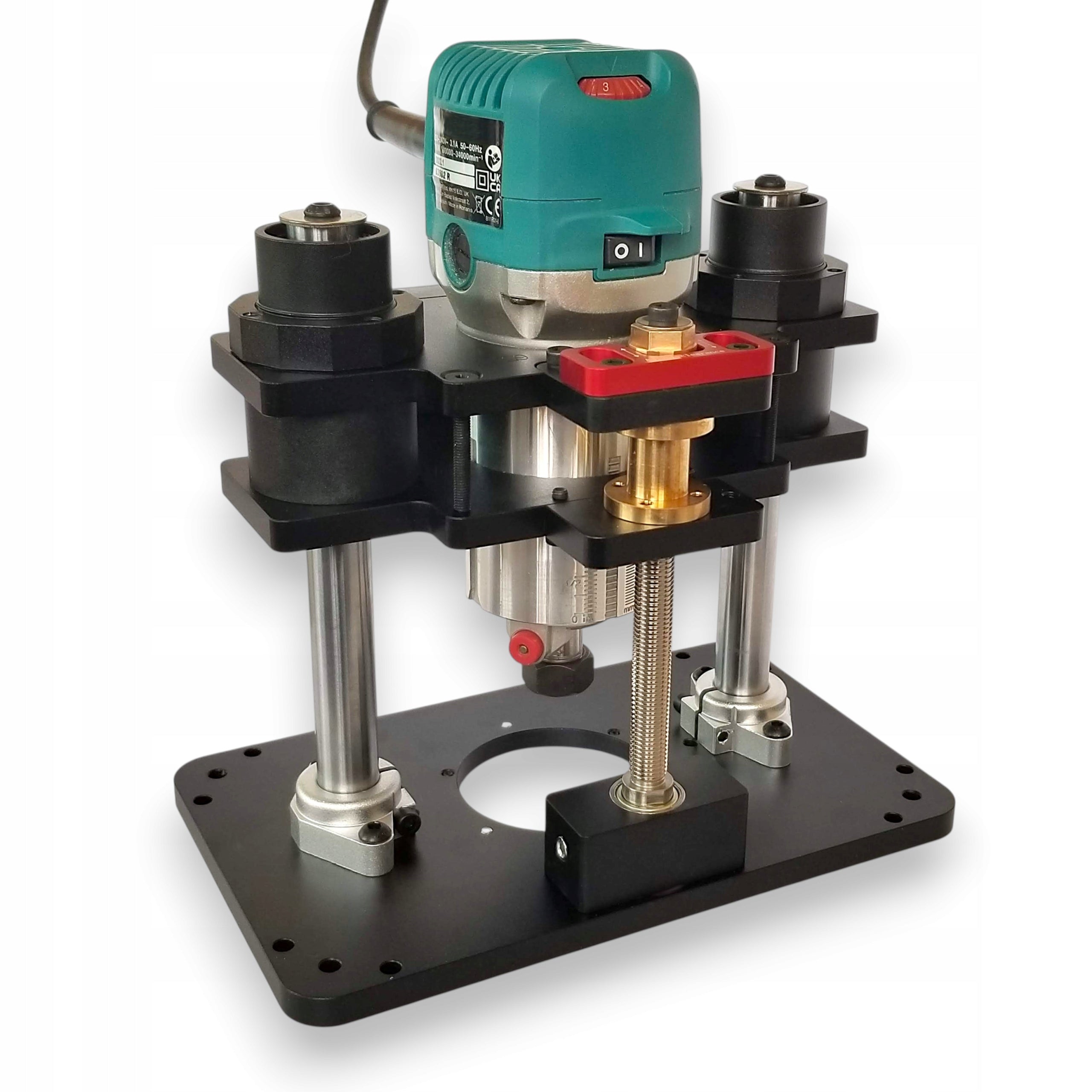Lift lift for milling machines with a diameter of 65mm plate 240x150mm plate Brand WoodFan