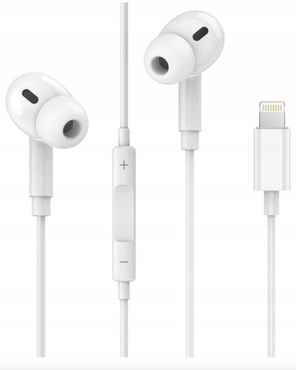 Lightning Wired In-Ear Headphones with Microphone Remote Control White Manufacturer code 5908030528295