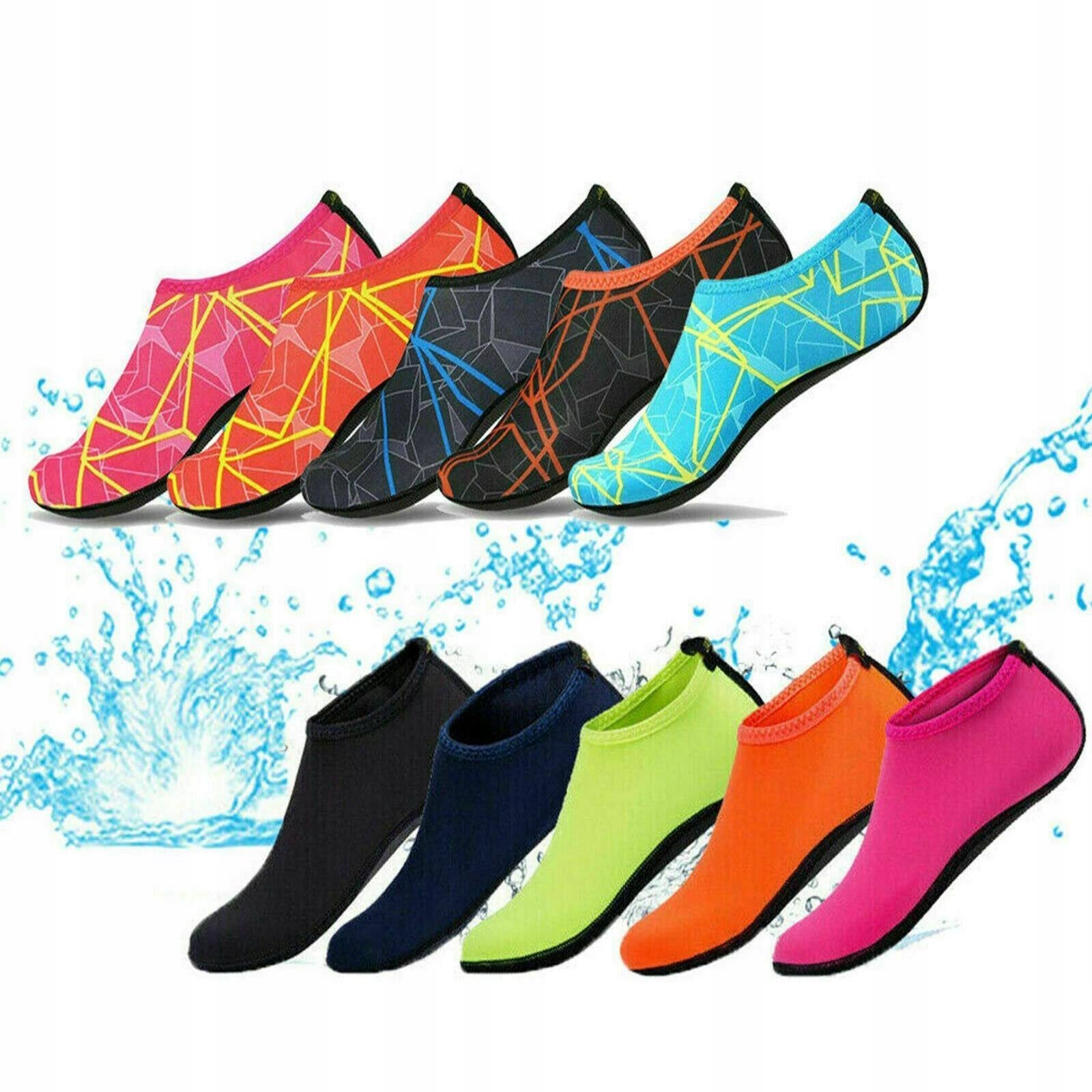 Lightweight Barefoot Water Shoes Quick Dry Aqua Socks Fishing Wading Color multicolor