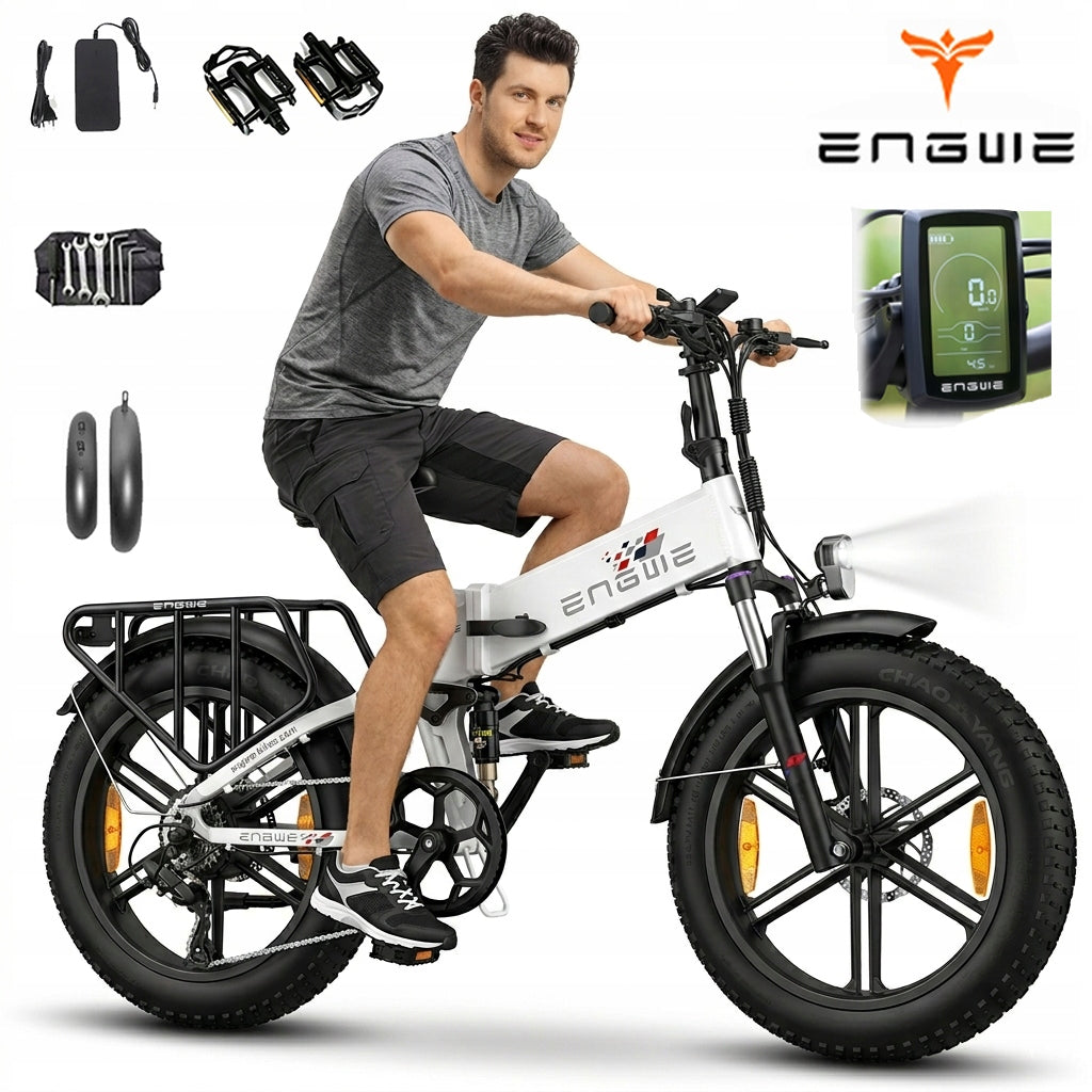Lightweight Folding Electric Bike ENGWE ENGINE X 250W 48V 13Ah 100HP 20"