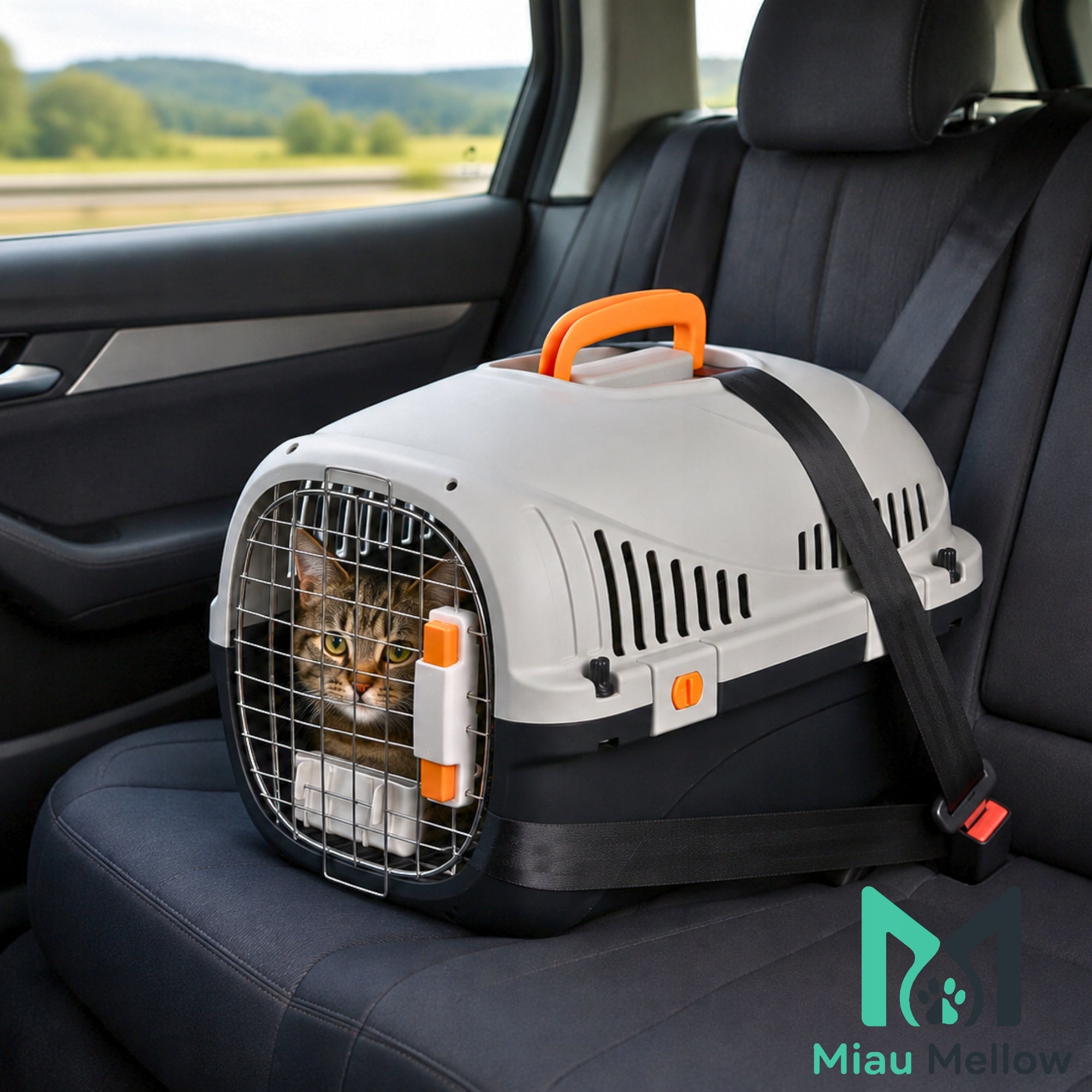 Lightweight Transporter for Cat and Small Dog with Metal Doors 49cm Brand no brand