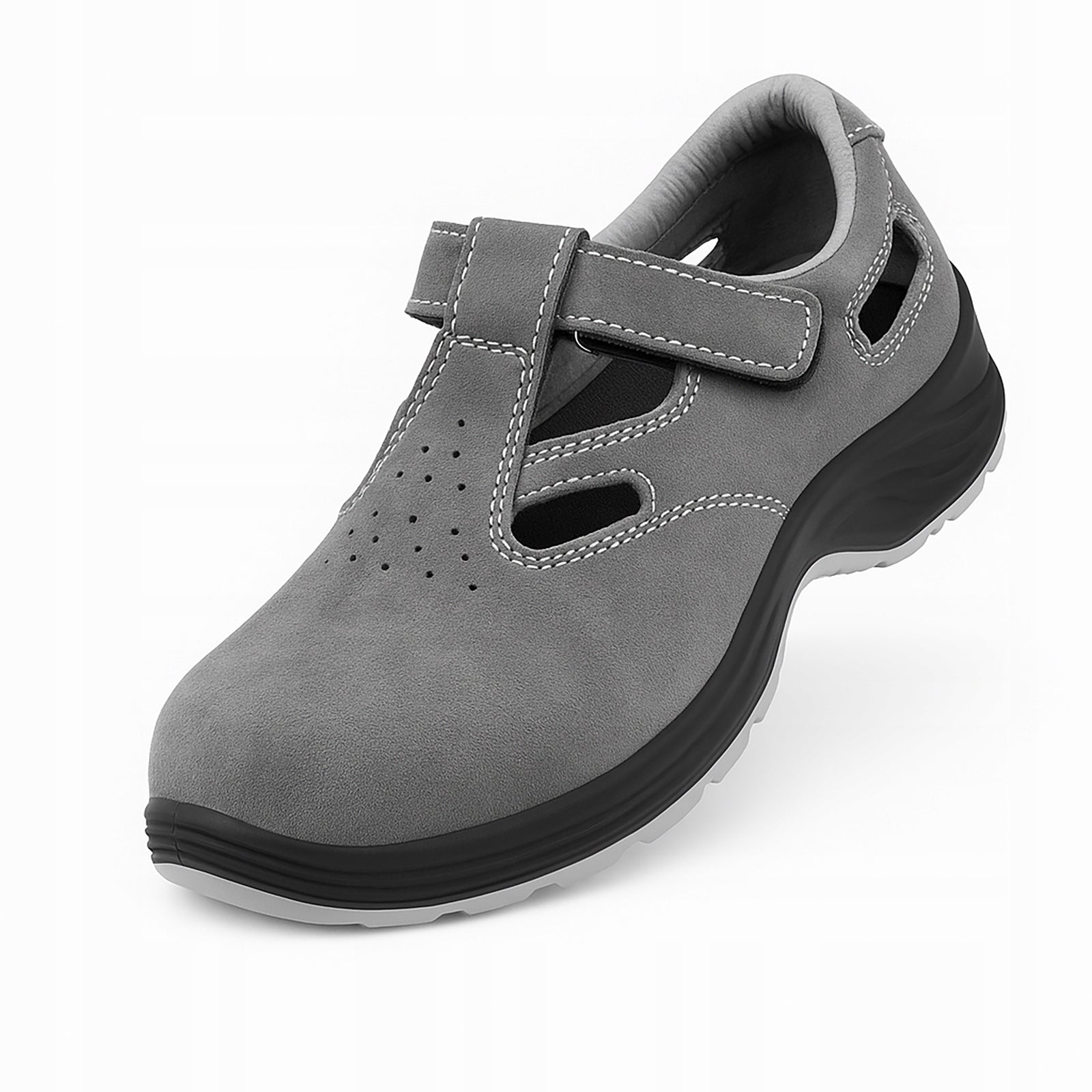 Lightweight WORK SHOES SANDALS S1 302 Protective with TOE CAP Men's Health & Safety GREY EAN (GTIN) 5906843918159