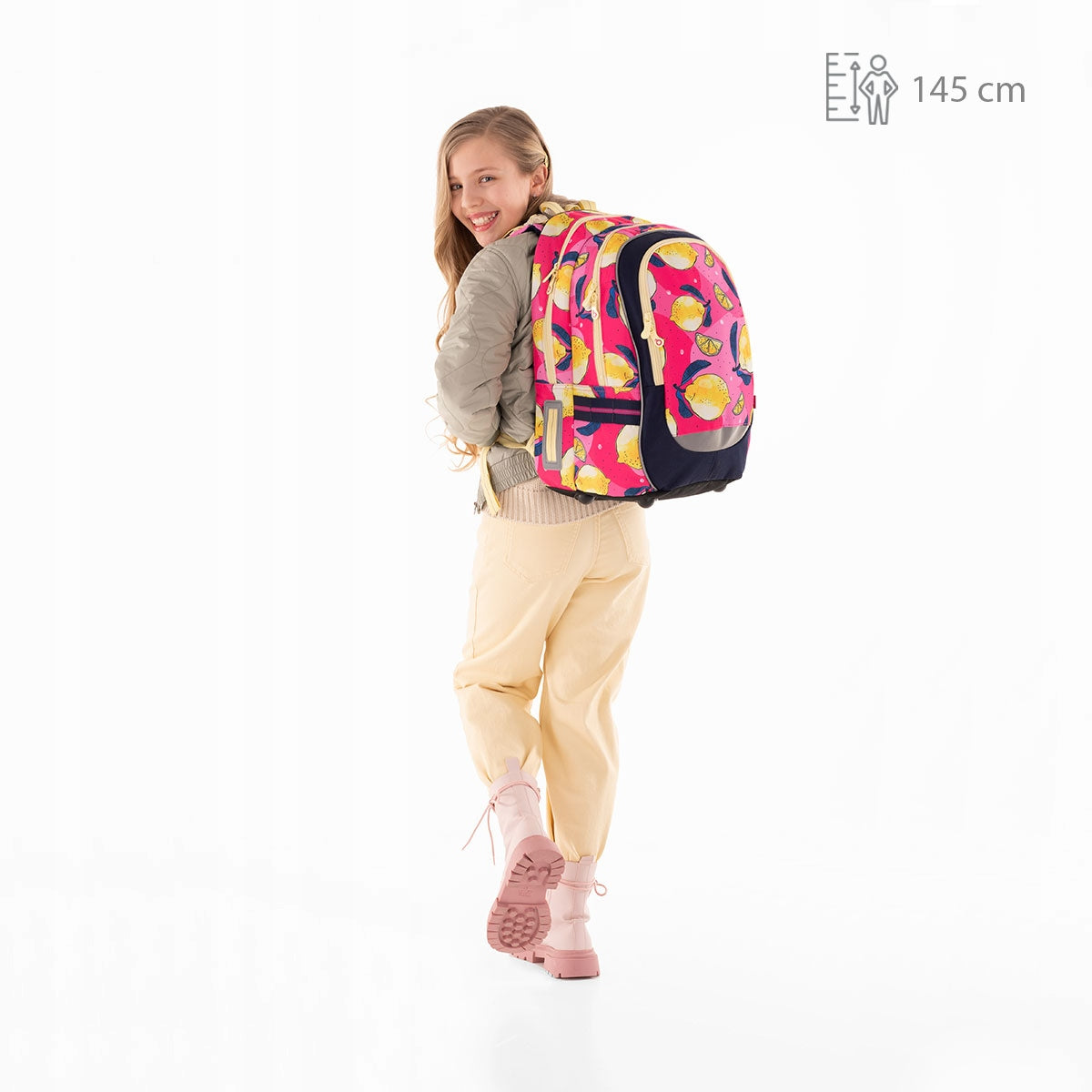 Lightweight backpack in lemons Topgal CODA 22010 Manufacturer code CODA 22010 G