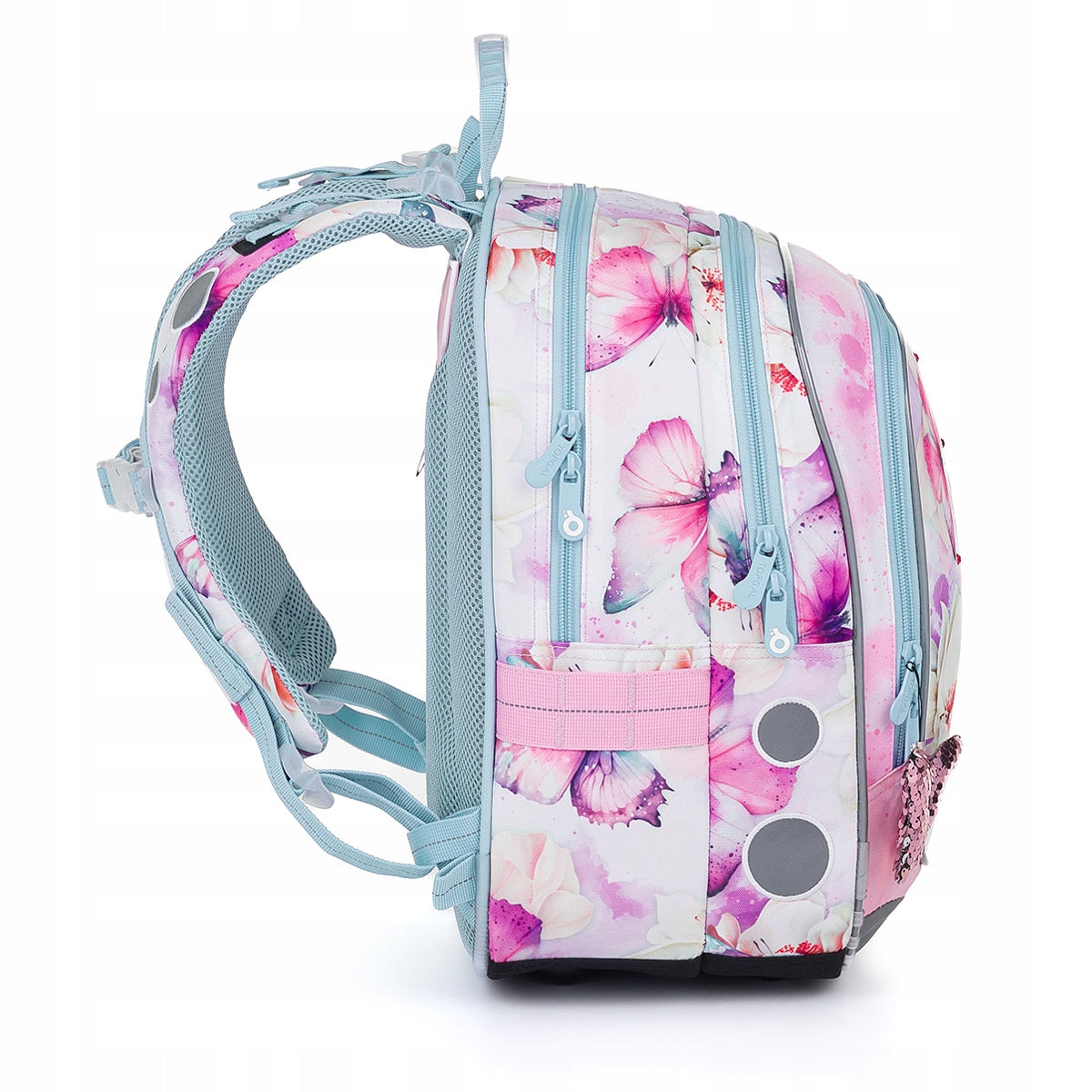 Lightweight backpack with butterflies Topgal ENDY 24002 1-3 class for girls Manufacturer code 8592571017911