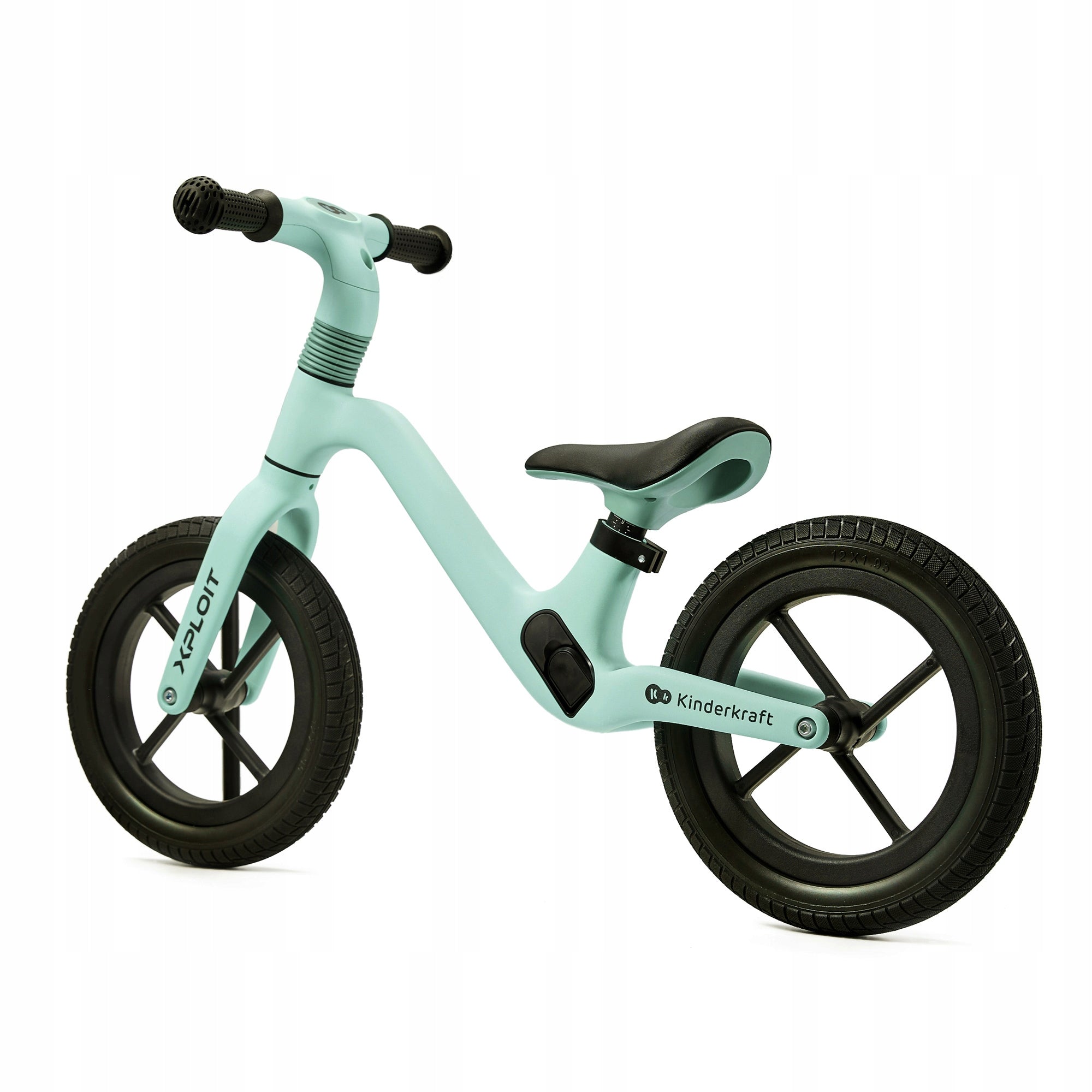 Lightweight balance bike Kinderkraft XPLOIT 12" sports bearings -Turquoise Manufacturer code KRXPLO00TRQ0000