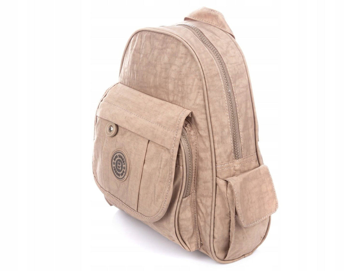 Lightweight material city backpack women's hiking light beige with border Packaging status original