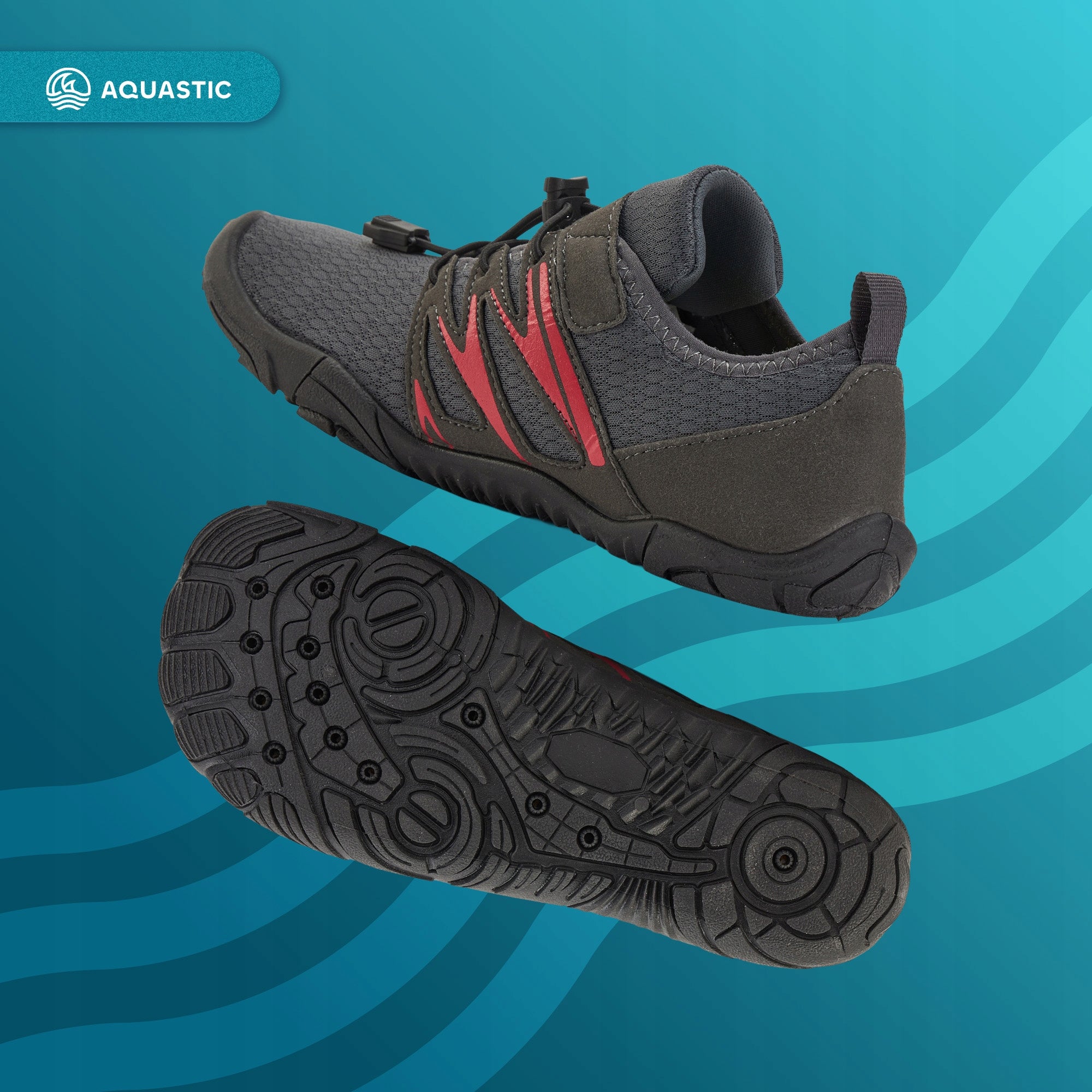 Lightweight water shoes AQUASTIC Mayor BAREFOOT for BEACH ECHINACEA STONES 40 Gender unisex product