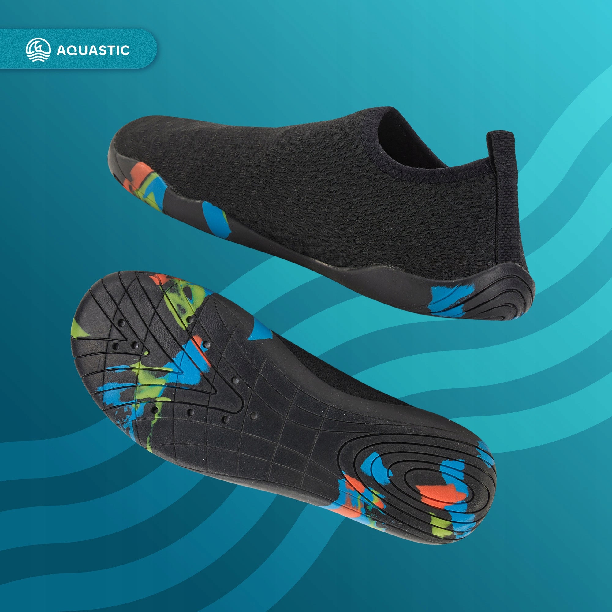 Lightweight water shoes AQUASTIC Panam BAREFOOT for BEACH ECHINACEA STONES 43 Gender unisex product